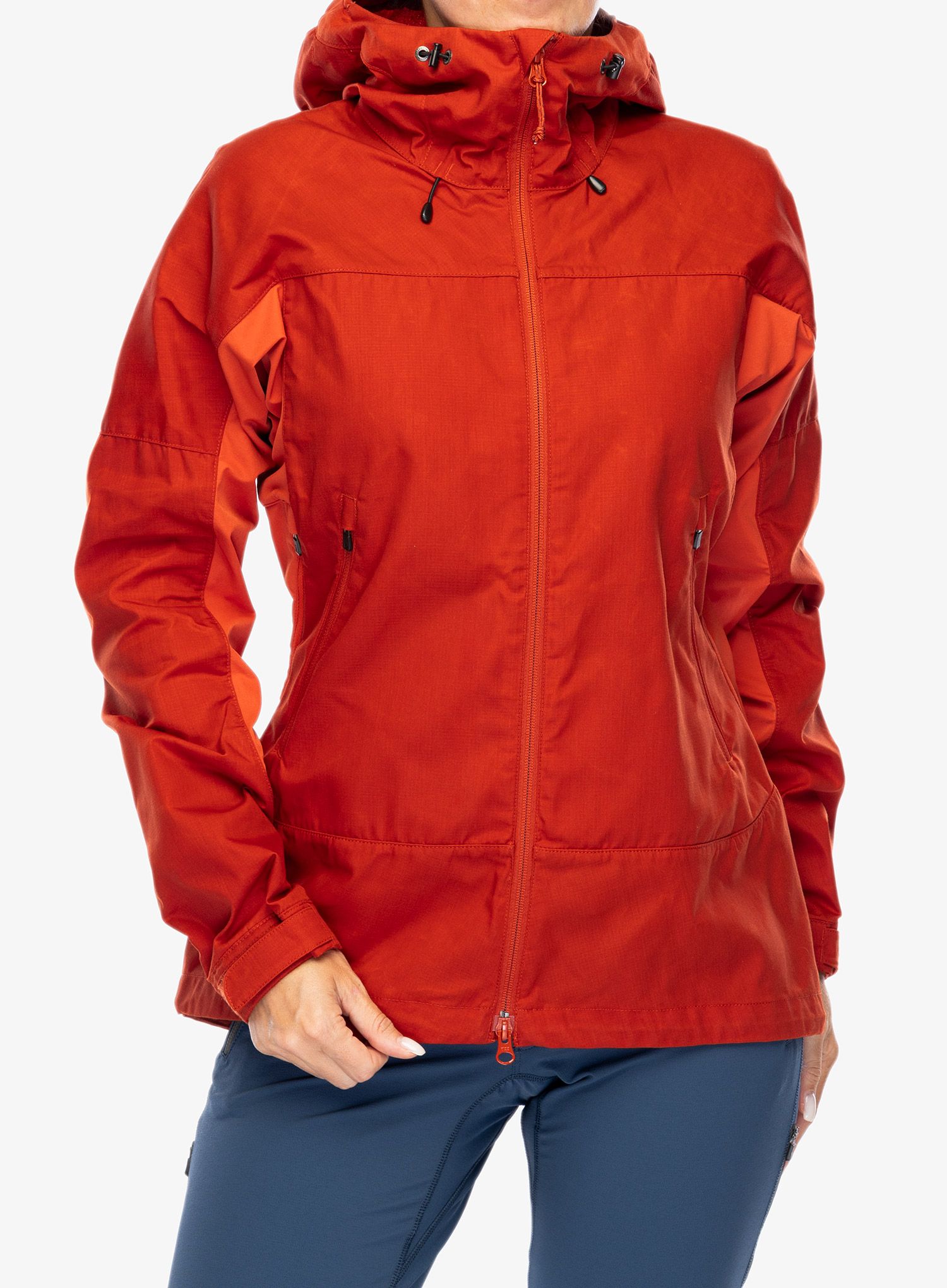 Ženska jakna Fjallraven Abisko Lite Trekking Jacket - cabin red/rowan red