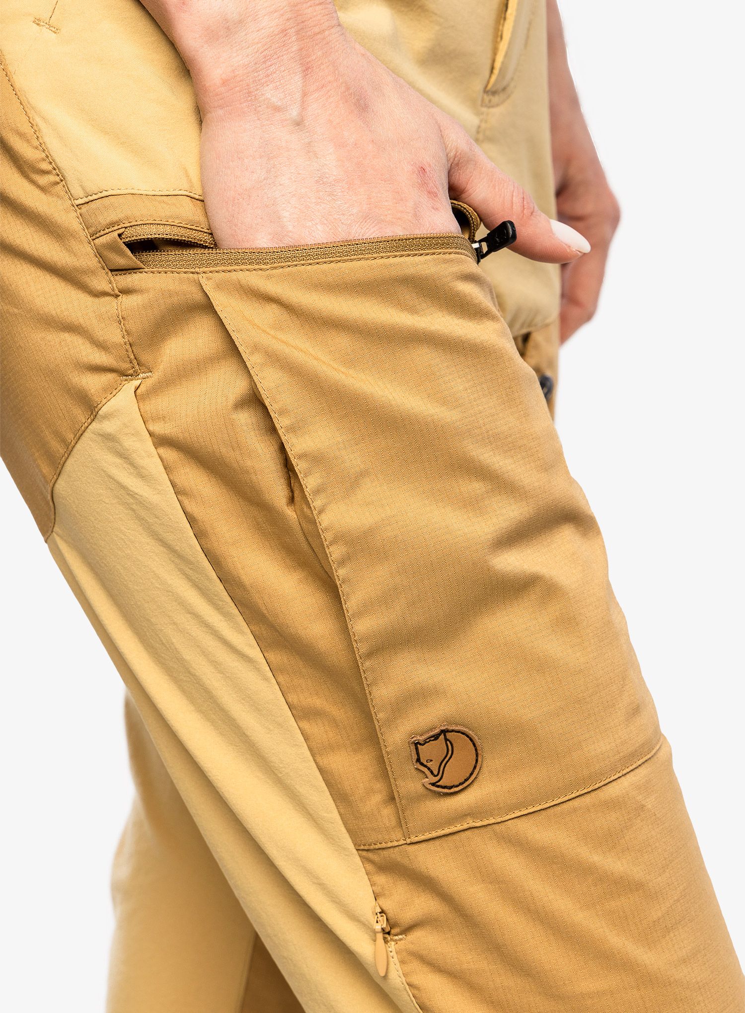 Ženske hlače Fjallraven Abisko Midsummer Trousers Reg - dune beige/brown