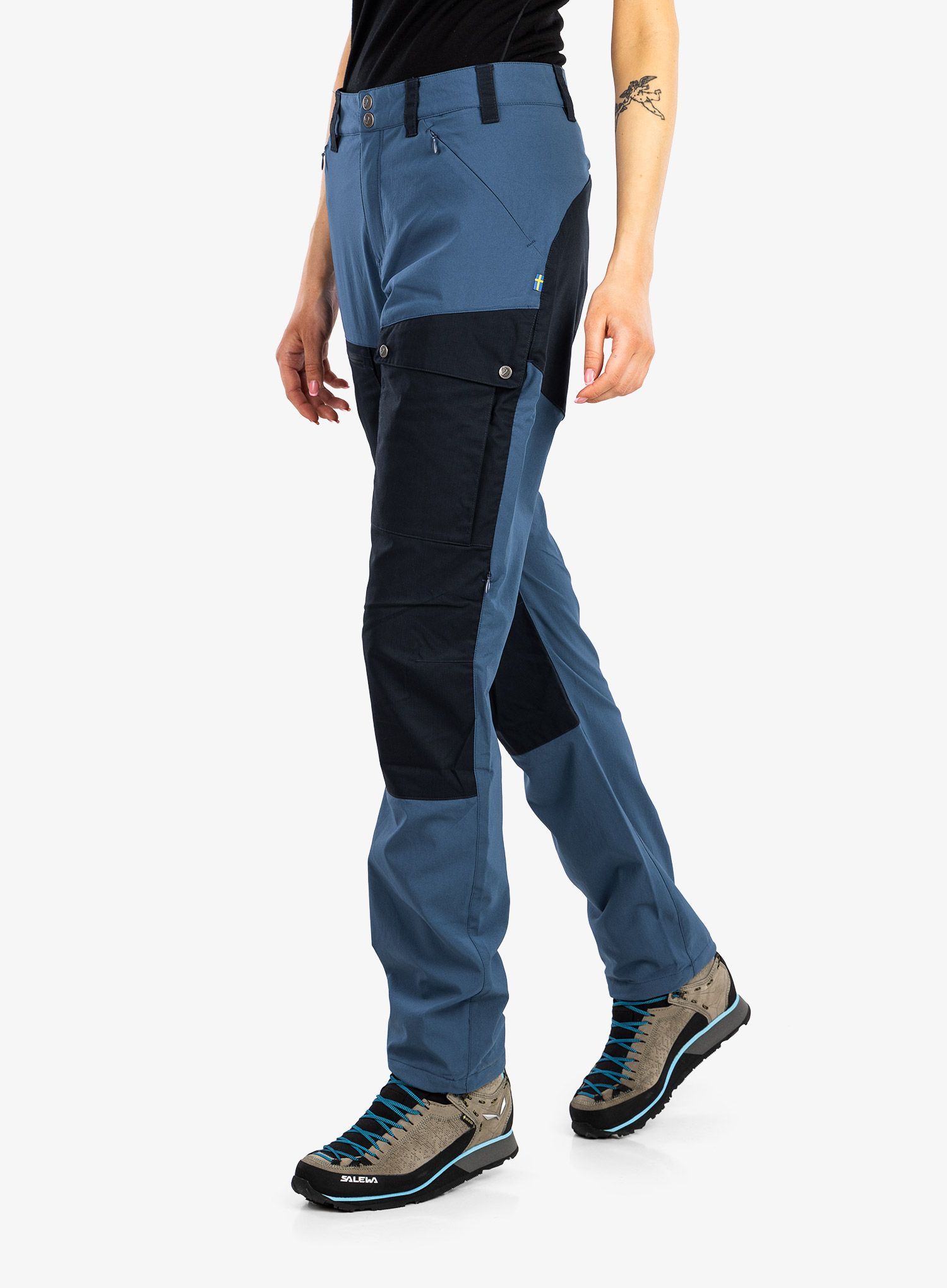 Ženske hlače Fjallraven Abisko Midsummer Trs  - indigo blue-dark navy