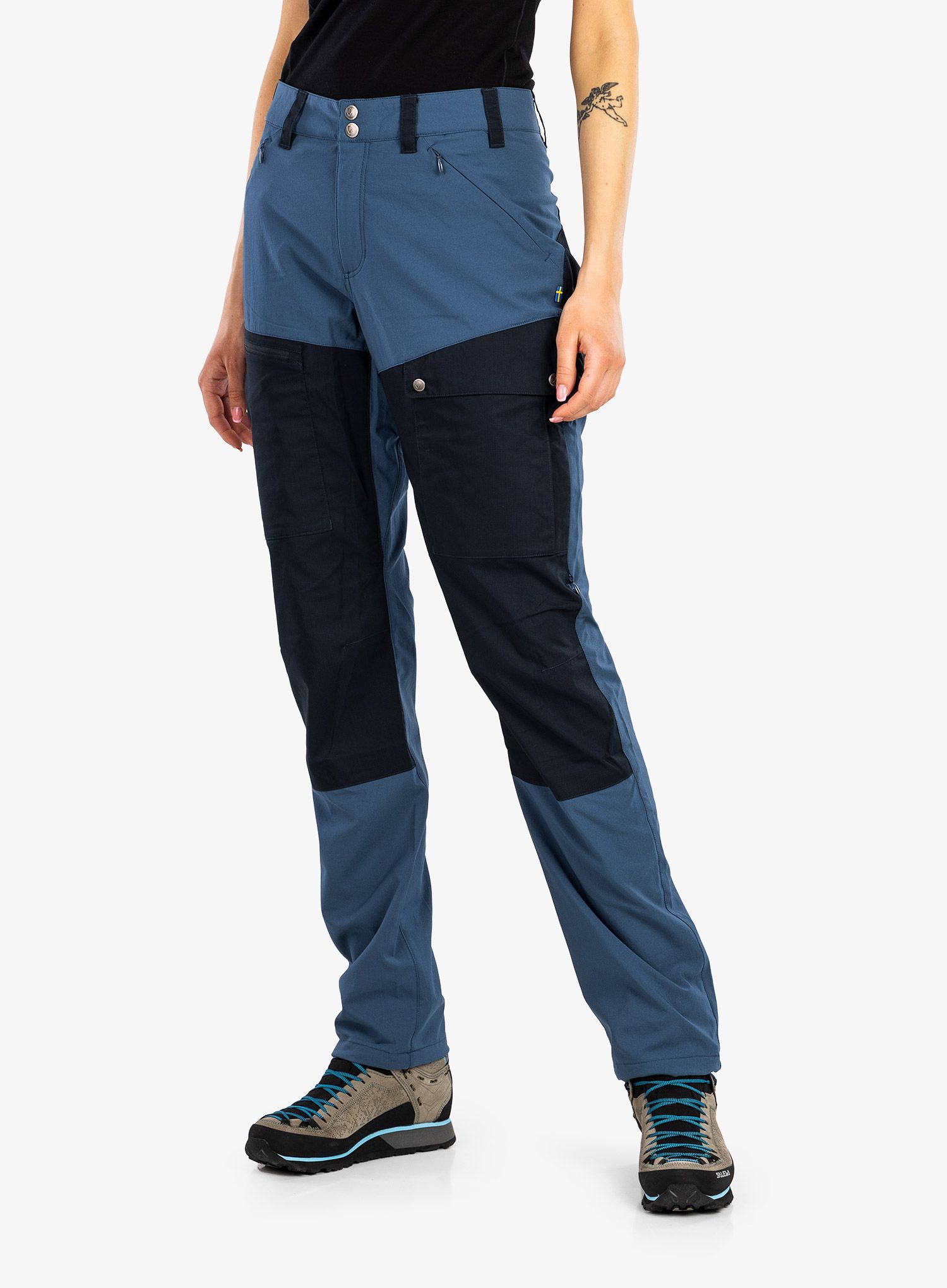 Ženske hlače Fjallraven Abisko Midsummer Trs  - indigo blue-dark navy