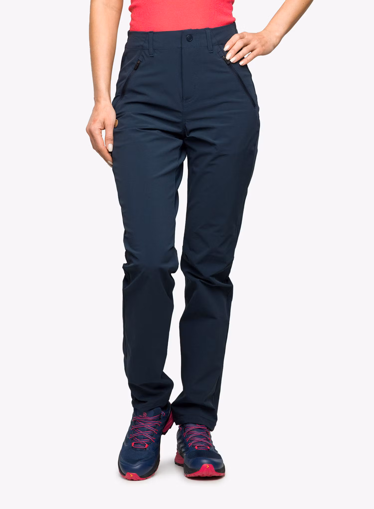 Ženske treking hlače Fjallraven Abisko Trail Stretch Trousers - dark navy