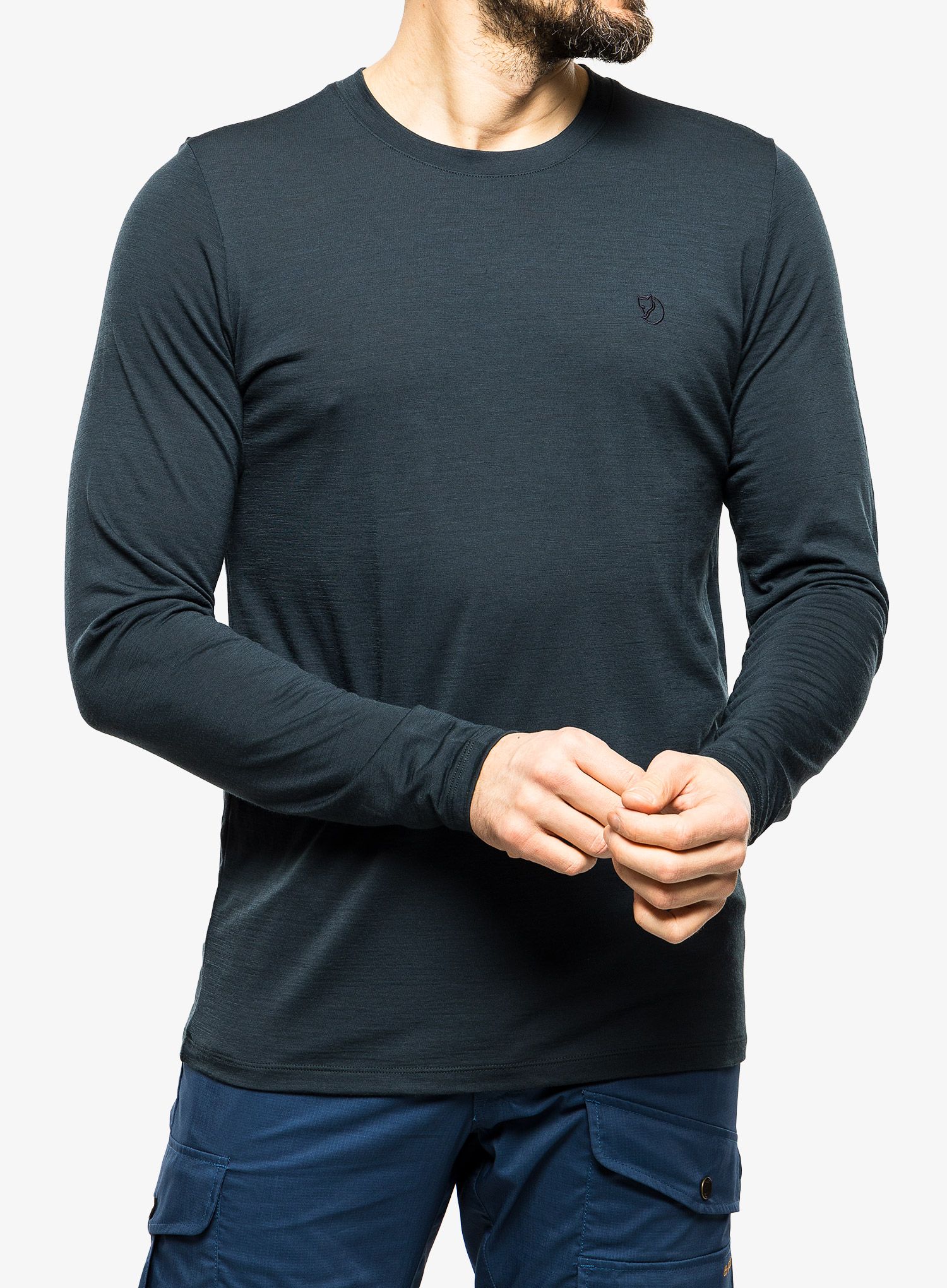 Jopica Fjallraven Abisko Wool LS - dark navy
