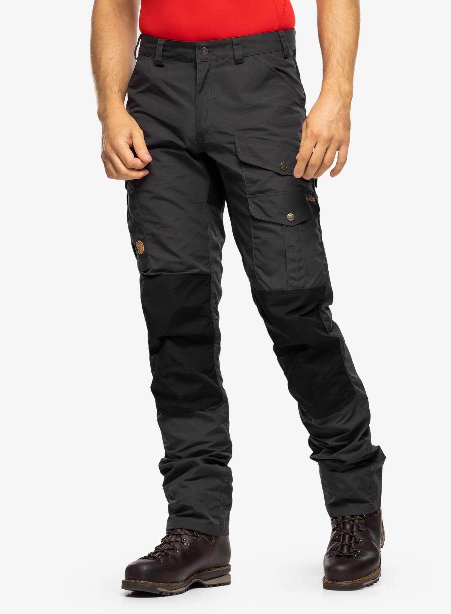 Pohodniške hlače Fjallraven Barents Pro Trousers M - dark grey/black