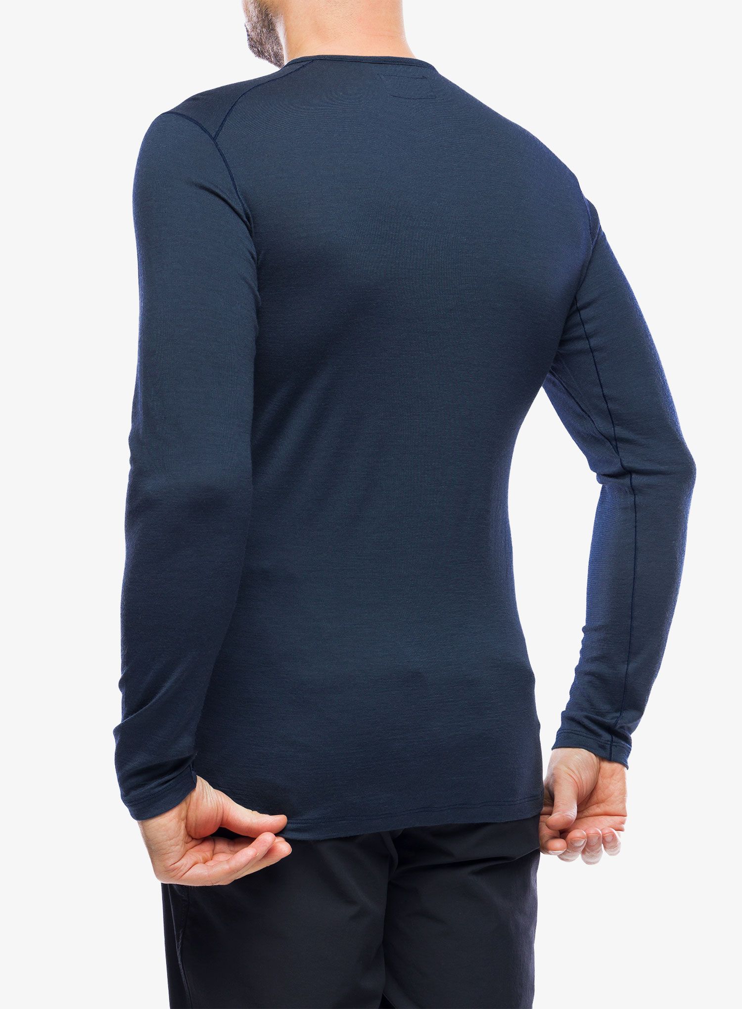 Termo flis jopa Fjallraven Bergtagen Thinwool LS - mountain blue