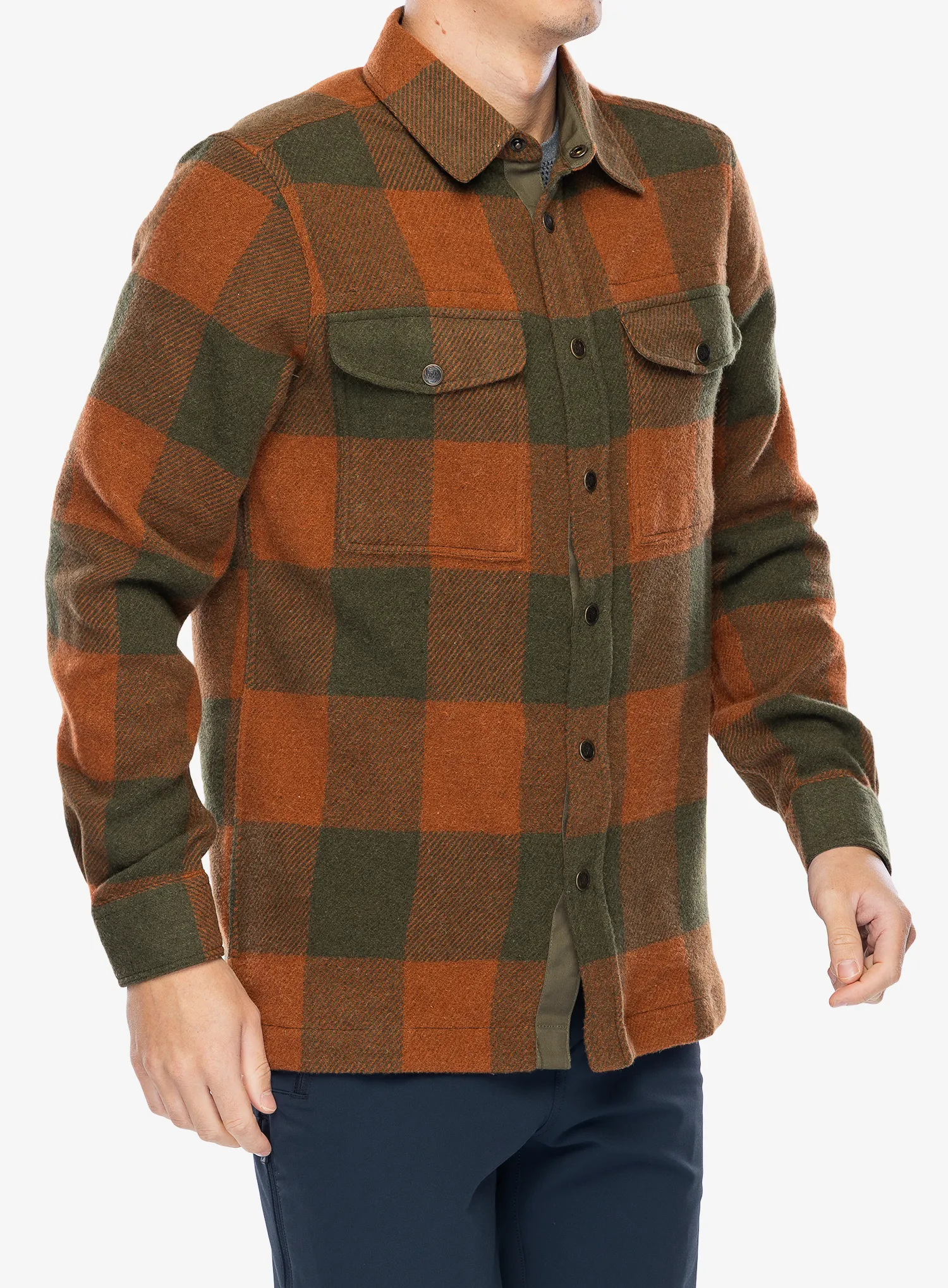 Pohodniška srajca Fjallraven Canada Shirt - autumn leaf/laurel green