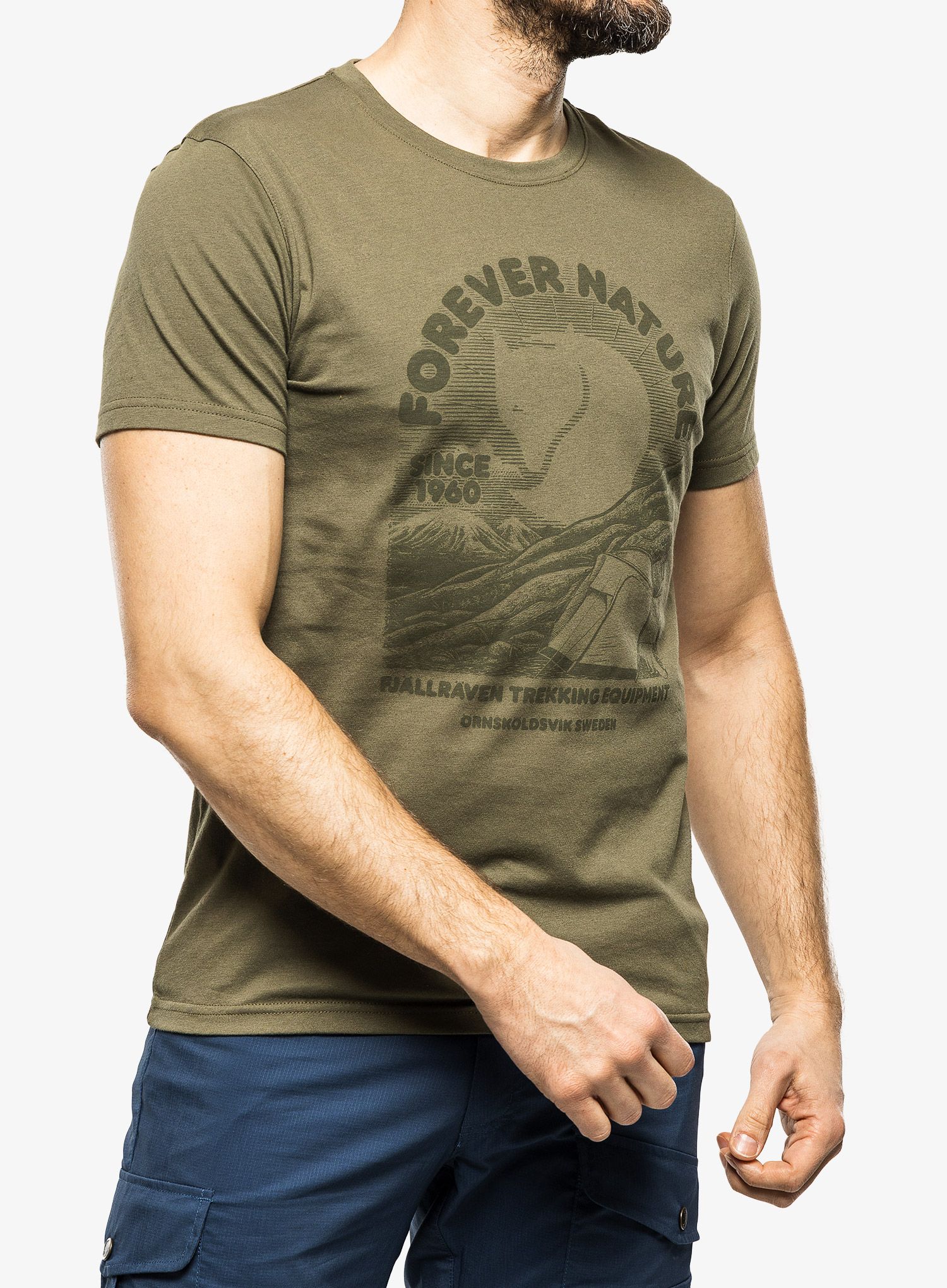 Majica s potiskom Fjallraven Fjallraven Equipment T-shirt - green