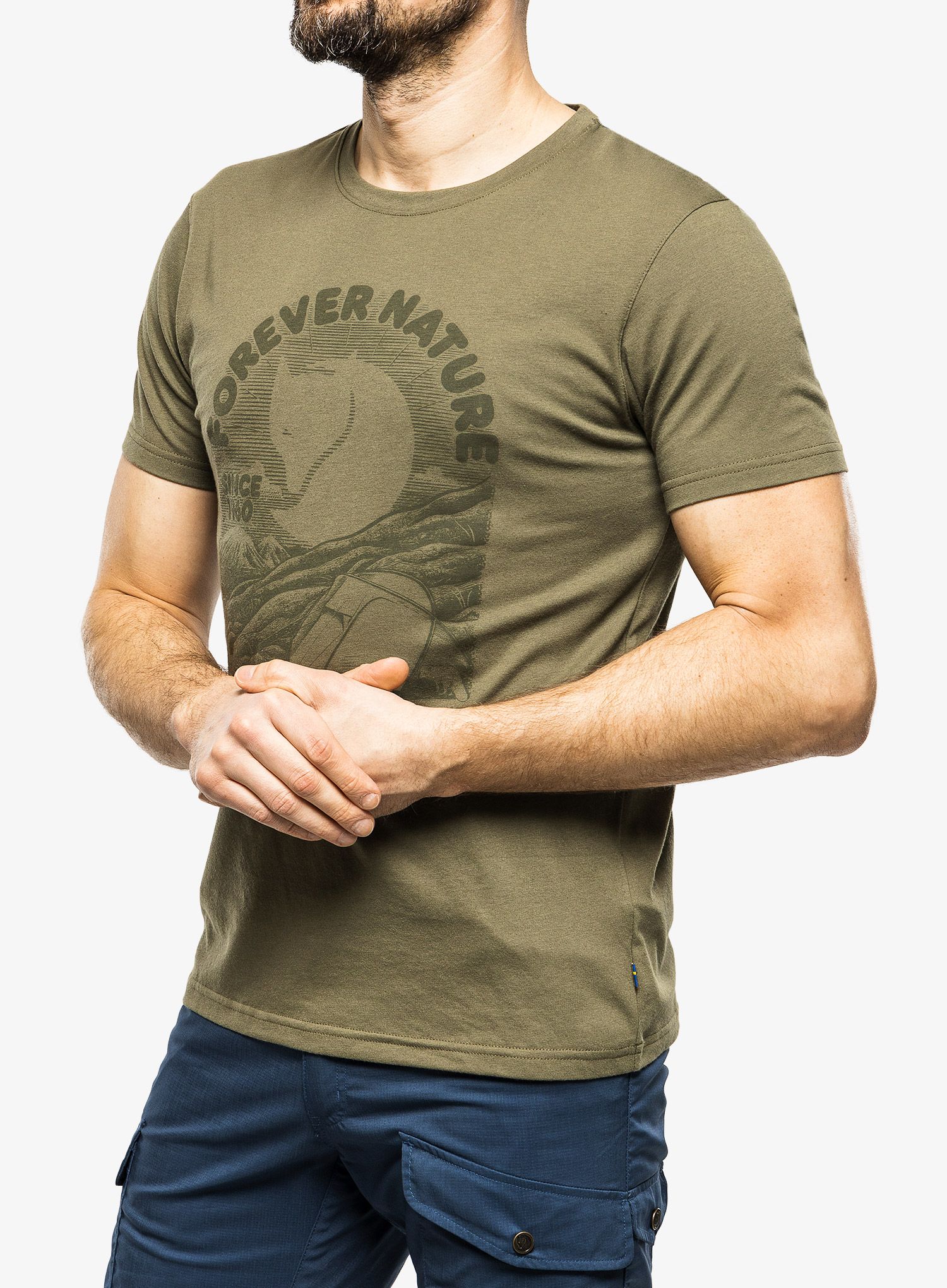 Majica s potiskom Fjallraven Fjallraven Equipment T-shirt - green