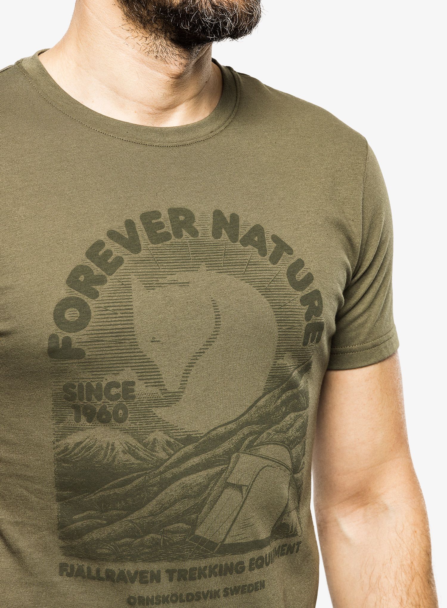 Majica s potiskom Fjallraven Fjallraven Equipment T-shirt - green