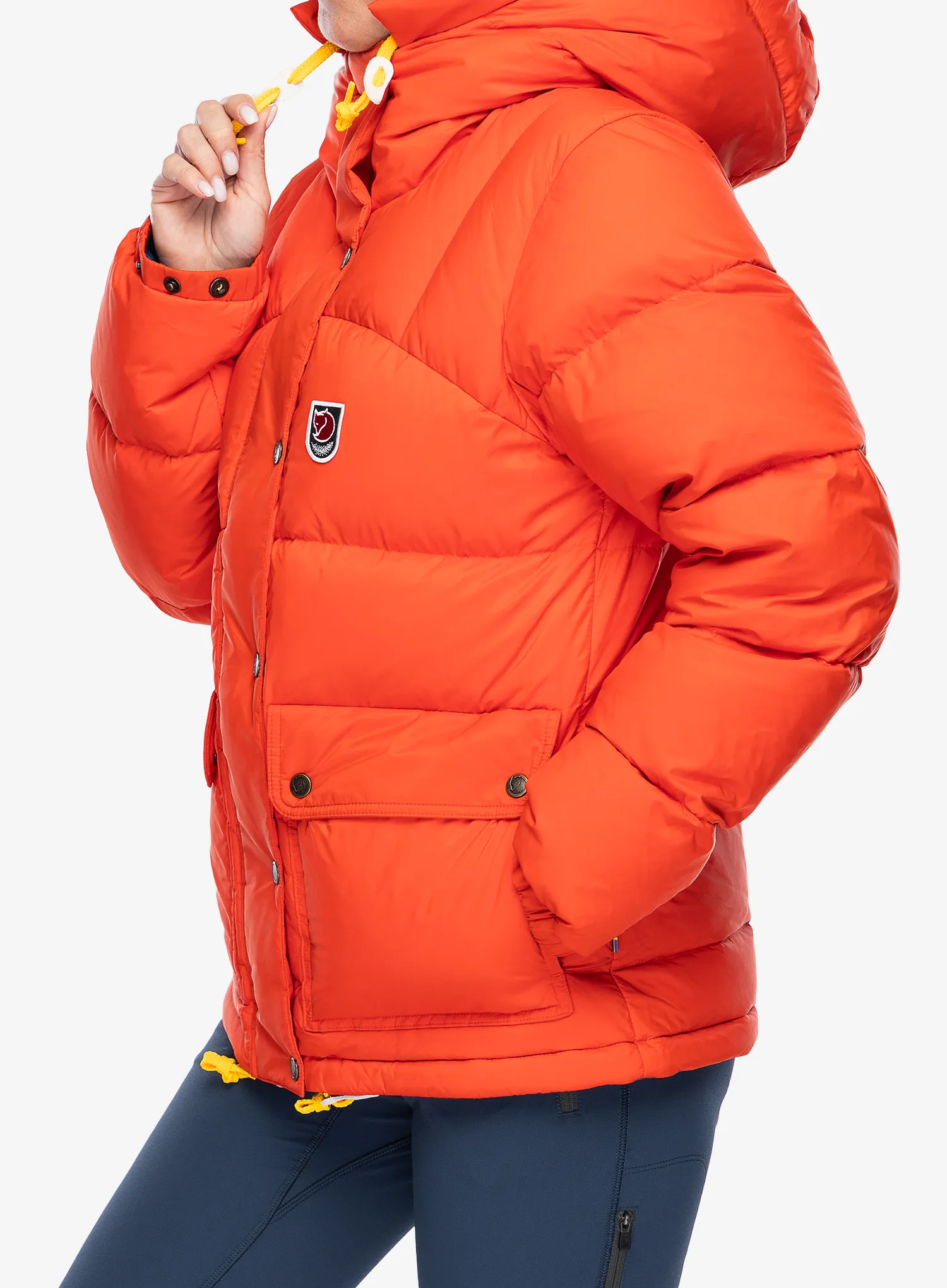 Ženska puhovka Fjallraven Expedition Down Lite Jacket - flame orange/un blue