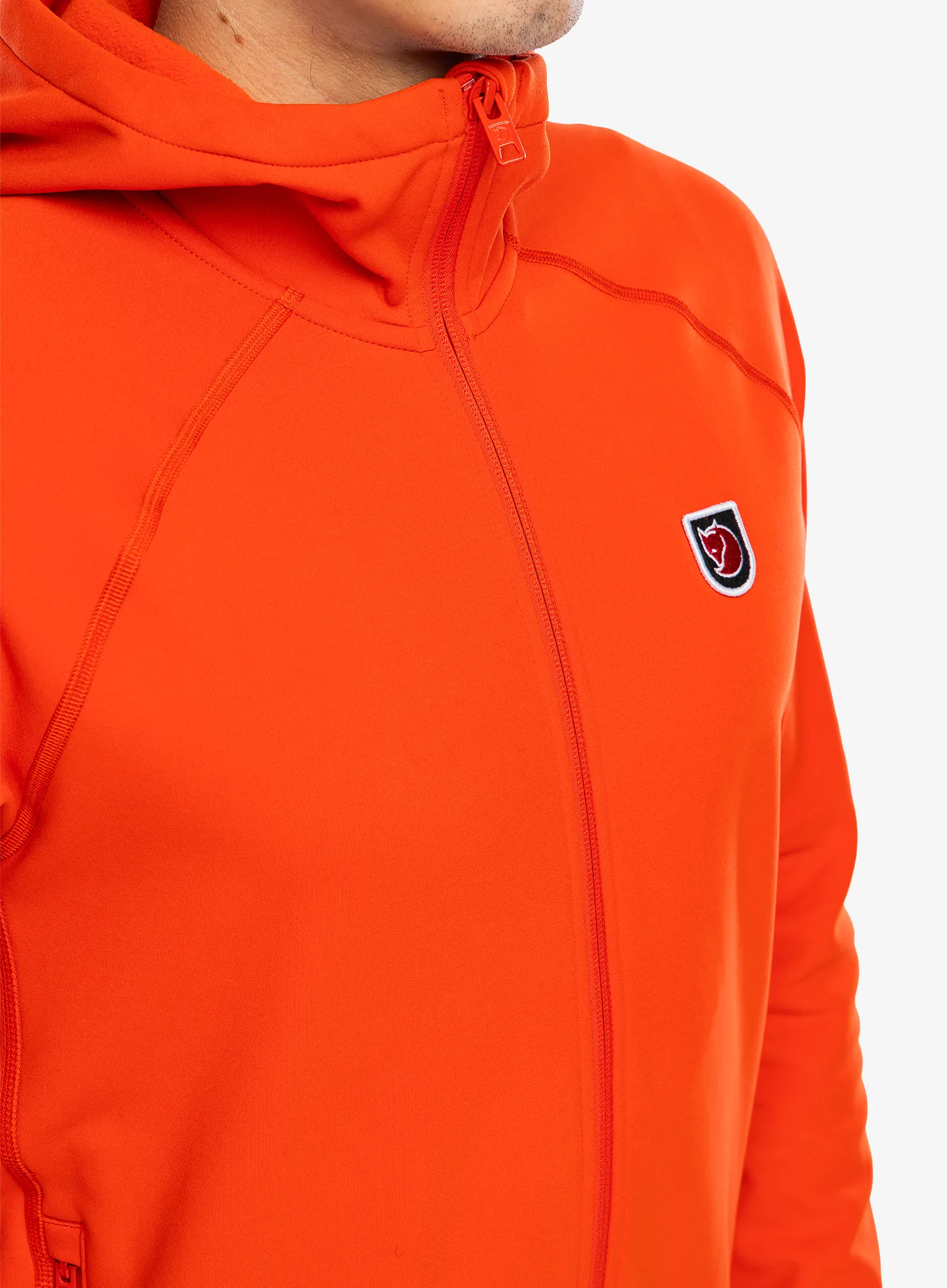 Flis Fjallraven Expedition Fleece Hoodie - flame orange