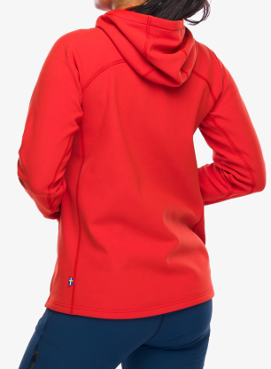 Ženski flis Fjallraven Expedition Fleece Hoodie - flame orange