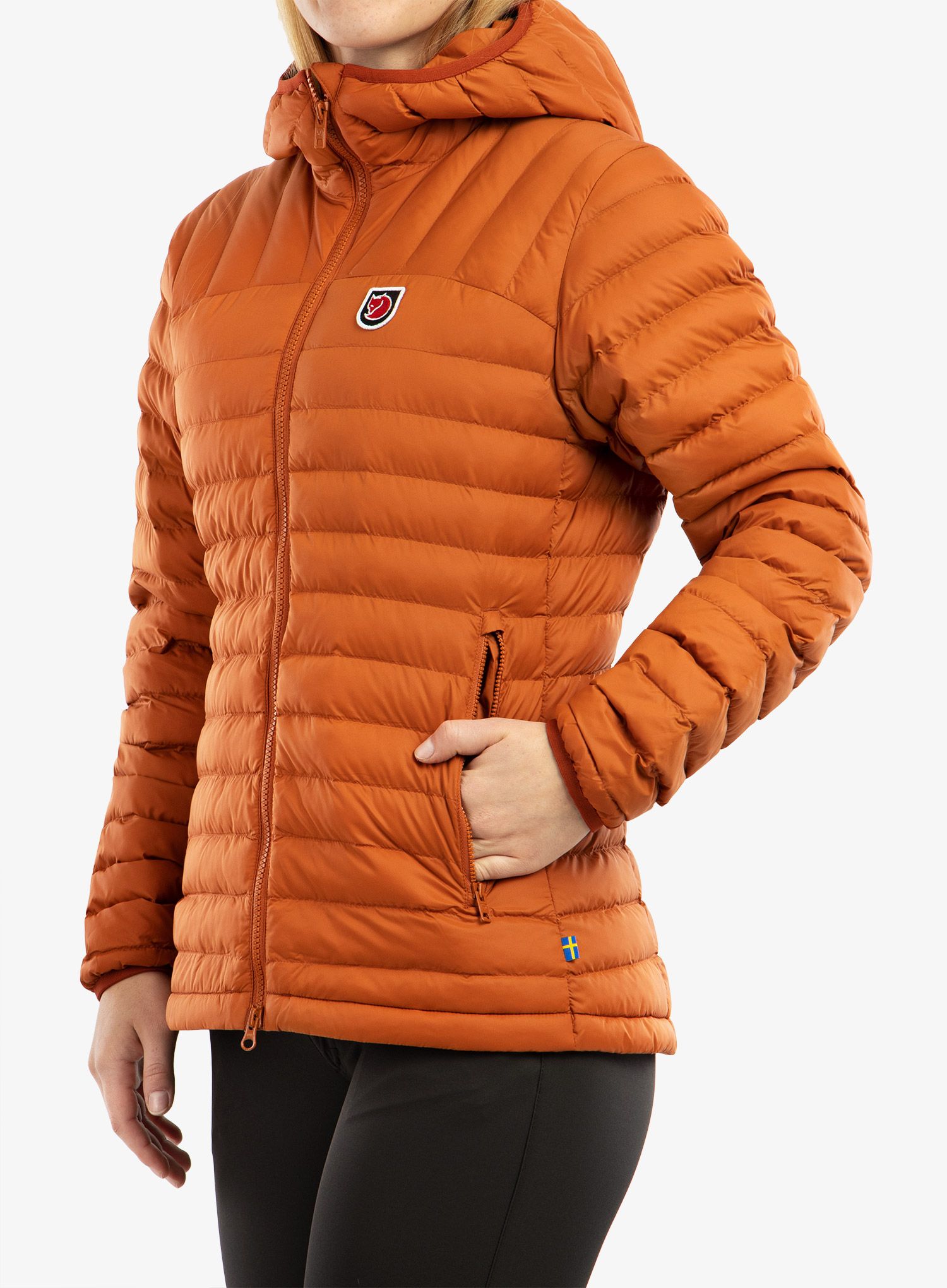 Sintetična jakna Fjallraven Expedition Latt Hoodie - terracotta brown