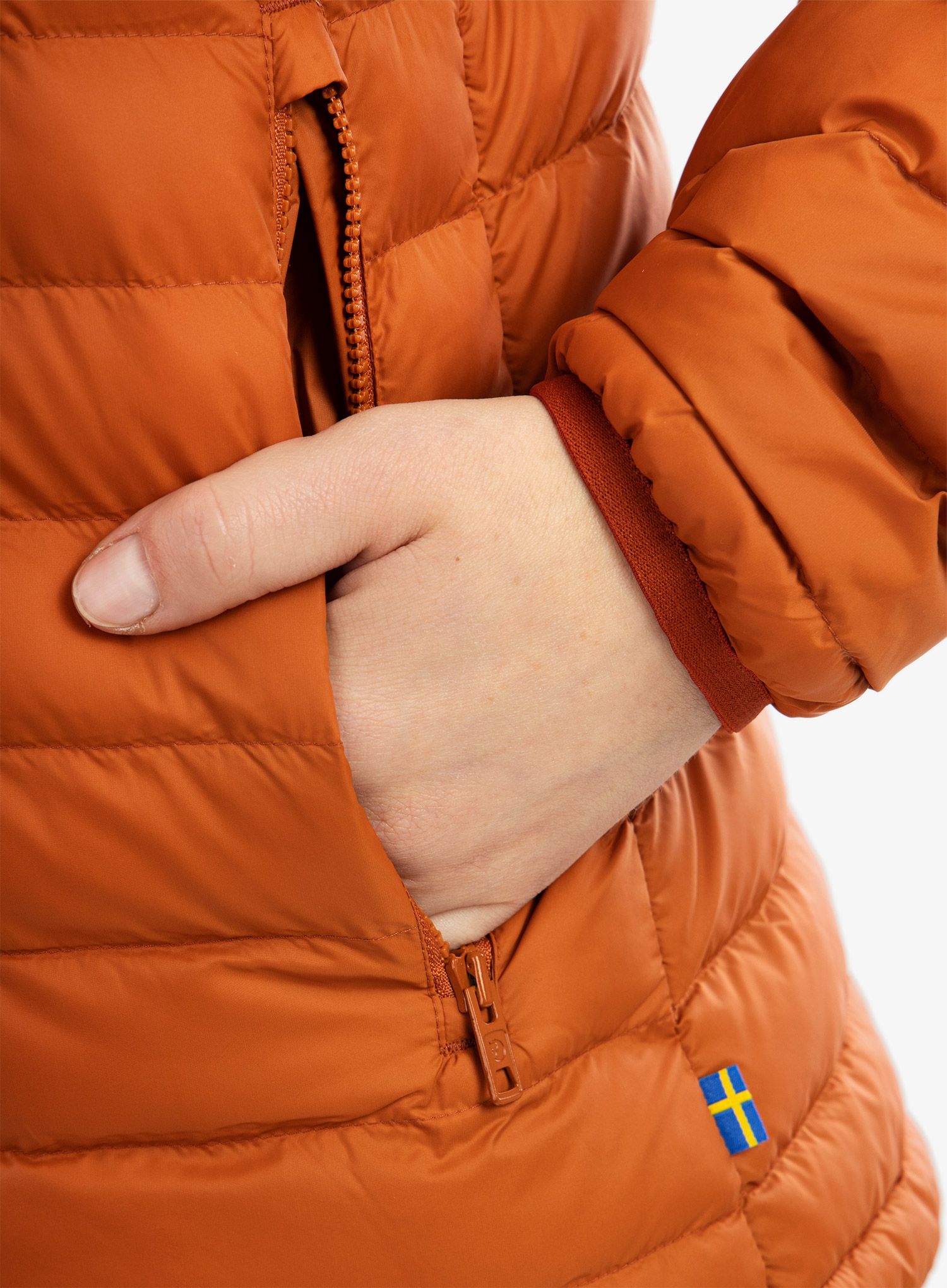 Sintetična jakna Fjallraven Expedition Latt Hoodie - terracotta brown