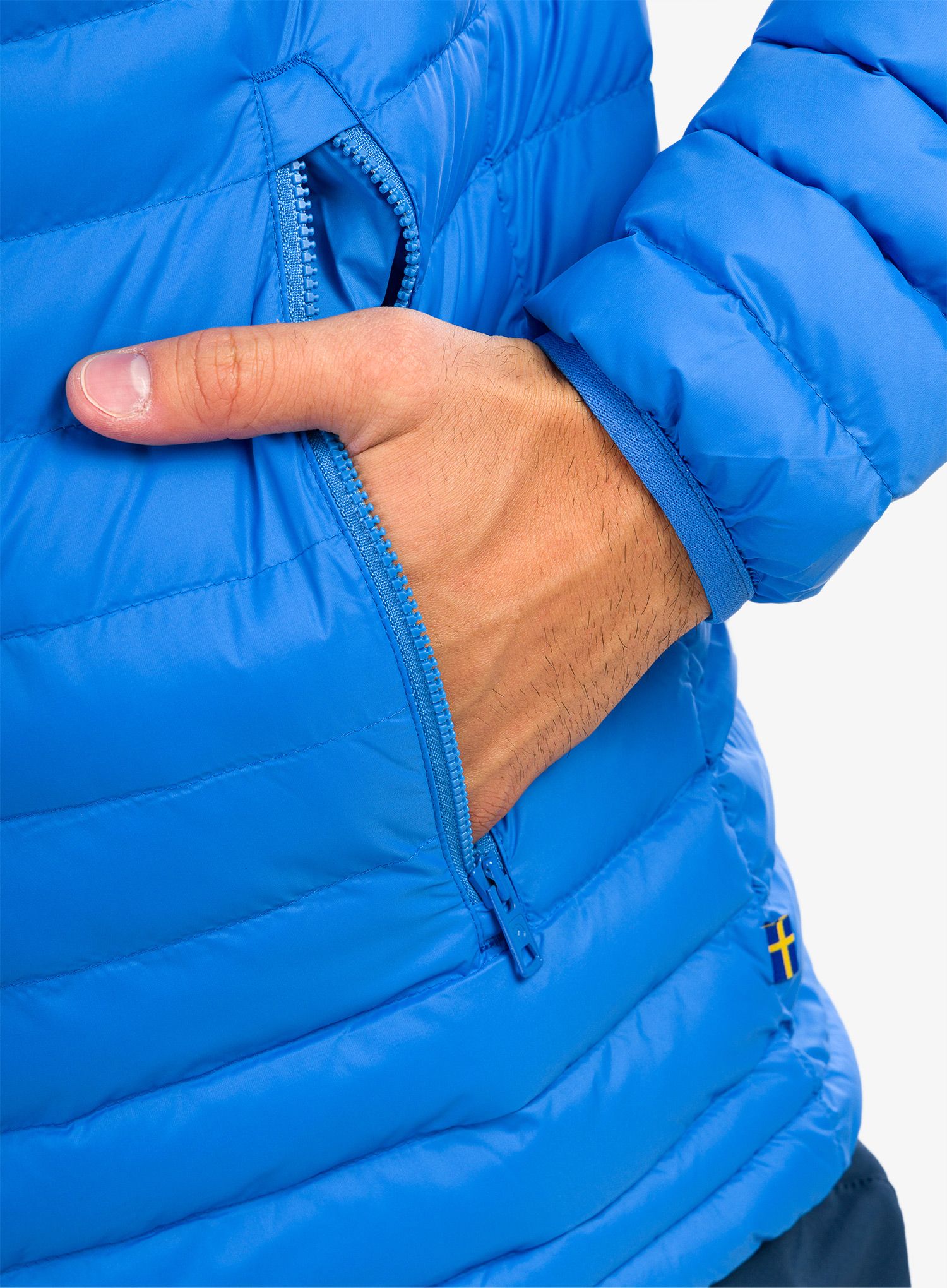 Sintetična jakna Fjallraven Expedition Latt Hoodie - un blue