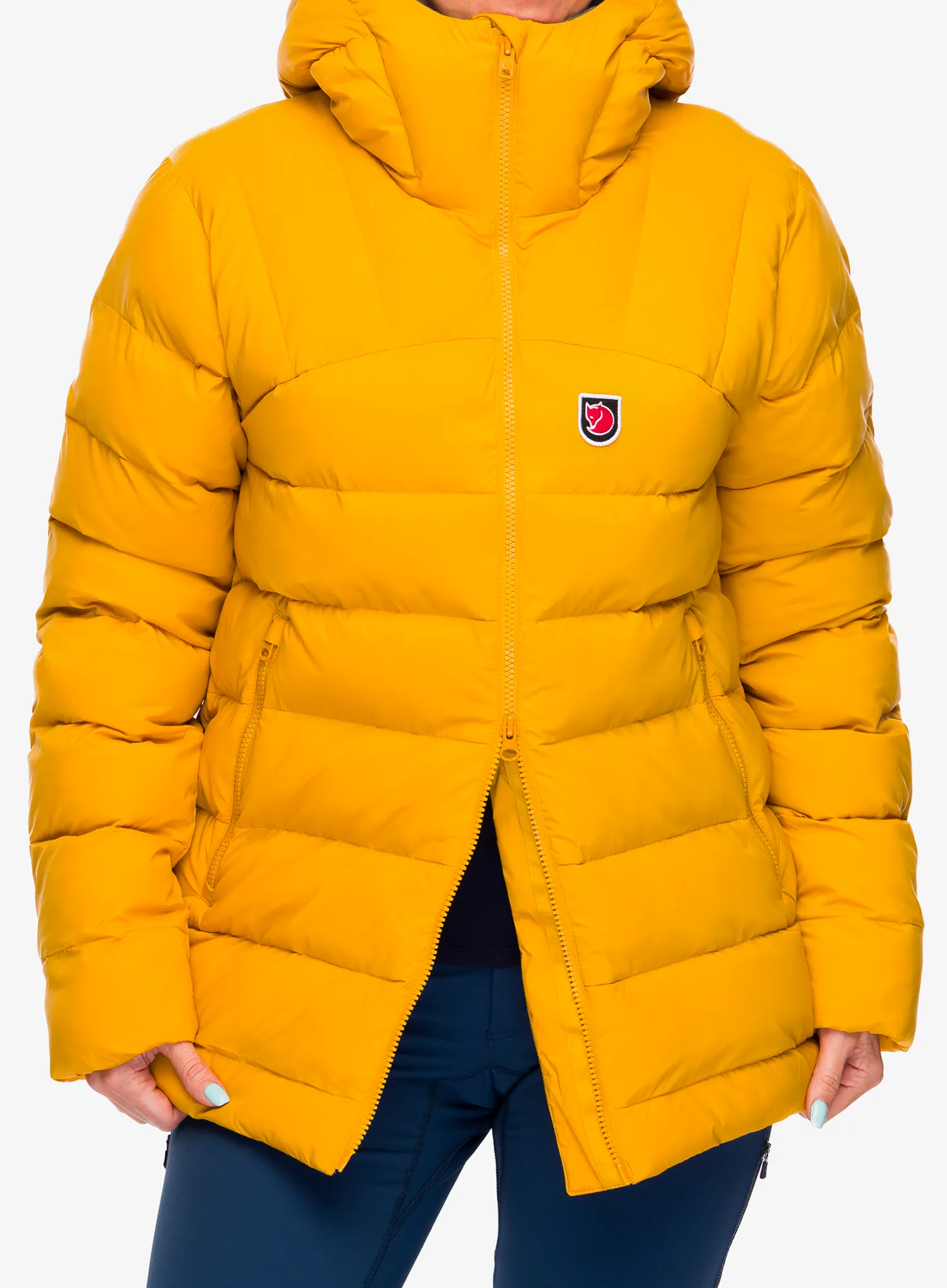 Ženska sintetična jakna Fjallraven Expedition Mid Winter Jacket - mustard yellow/un blue