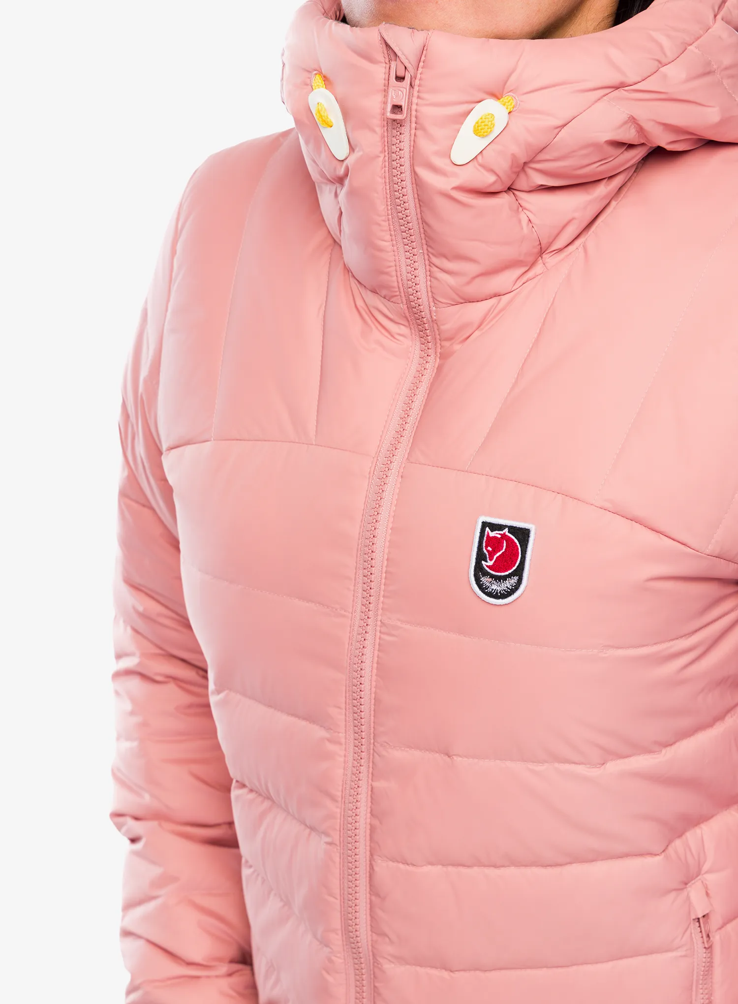 Ženska puhovka Fjallraven Expedition Pack Down Hoodie - dusty rose