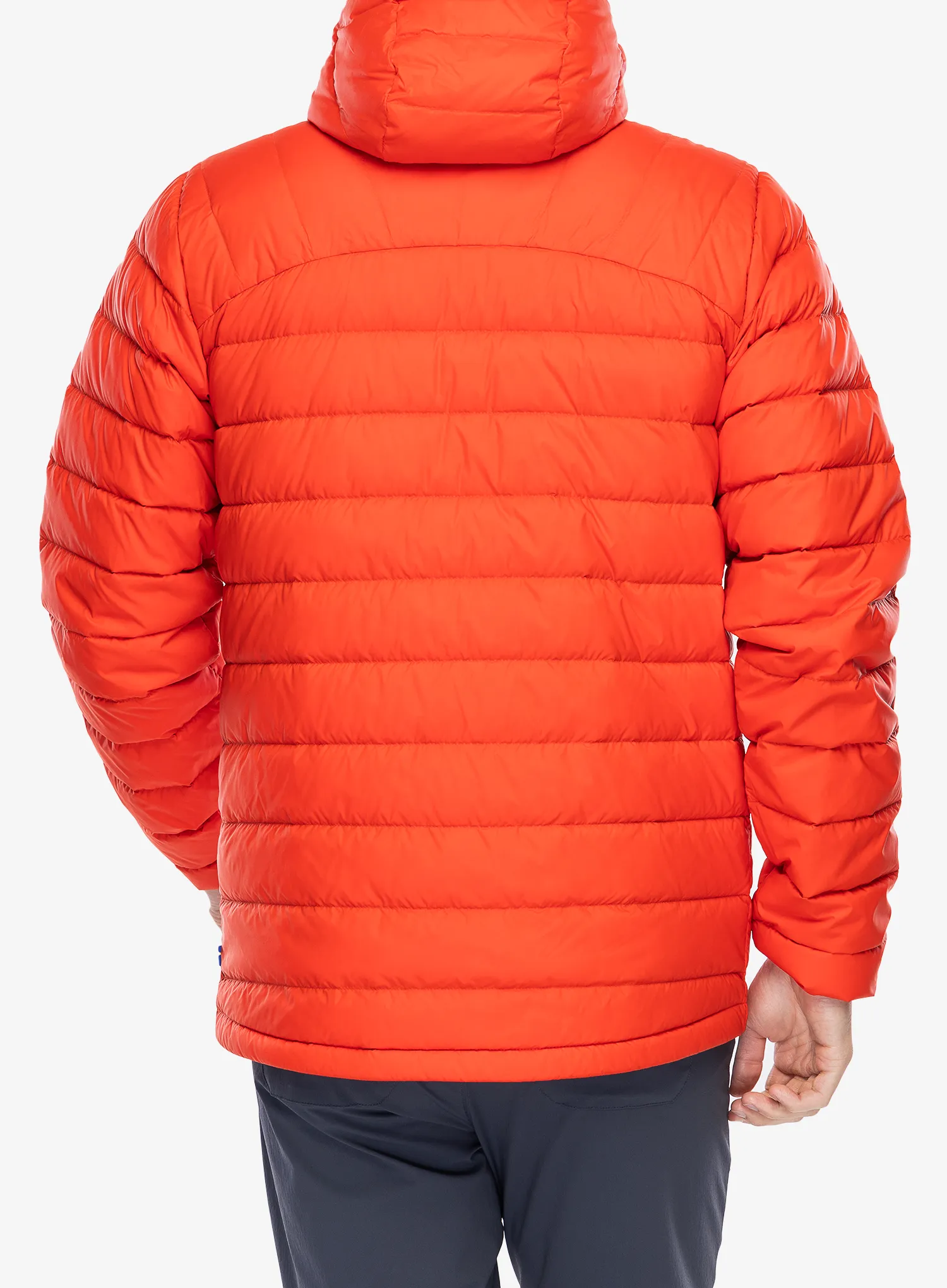 Puhovka Fjallraven Expedition Pack Down Hoodie - flame orange/un blue