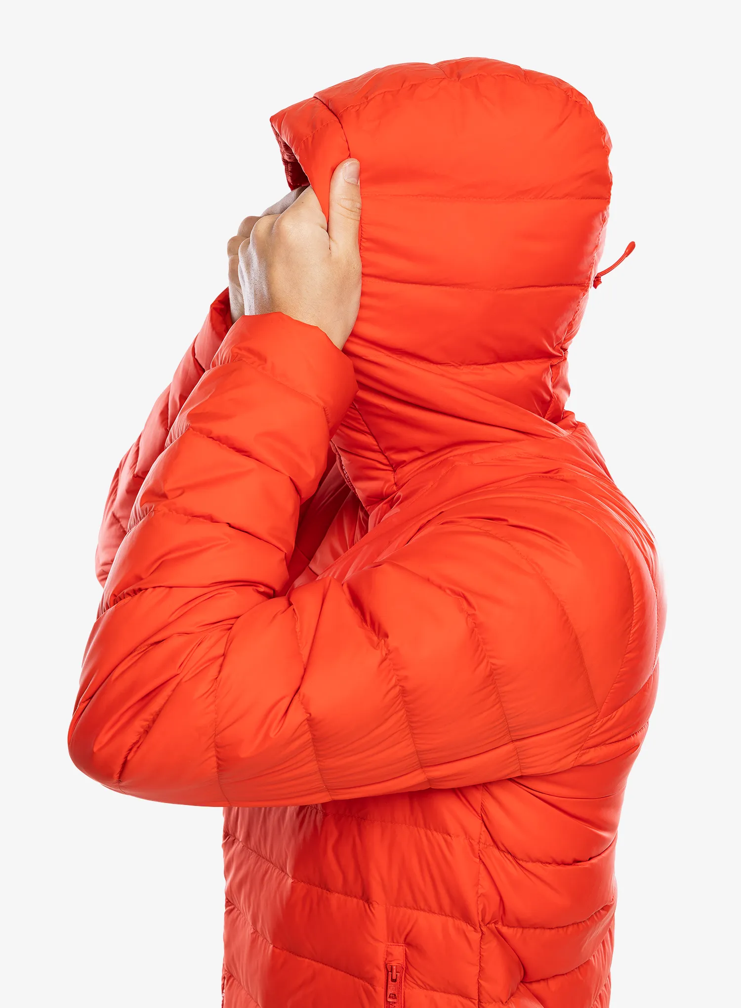 Puhovka Fjallraven Expedition Pack Down Hoodie - flame orange/un blue
