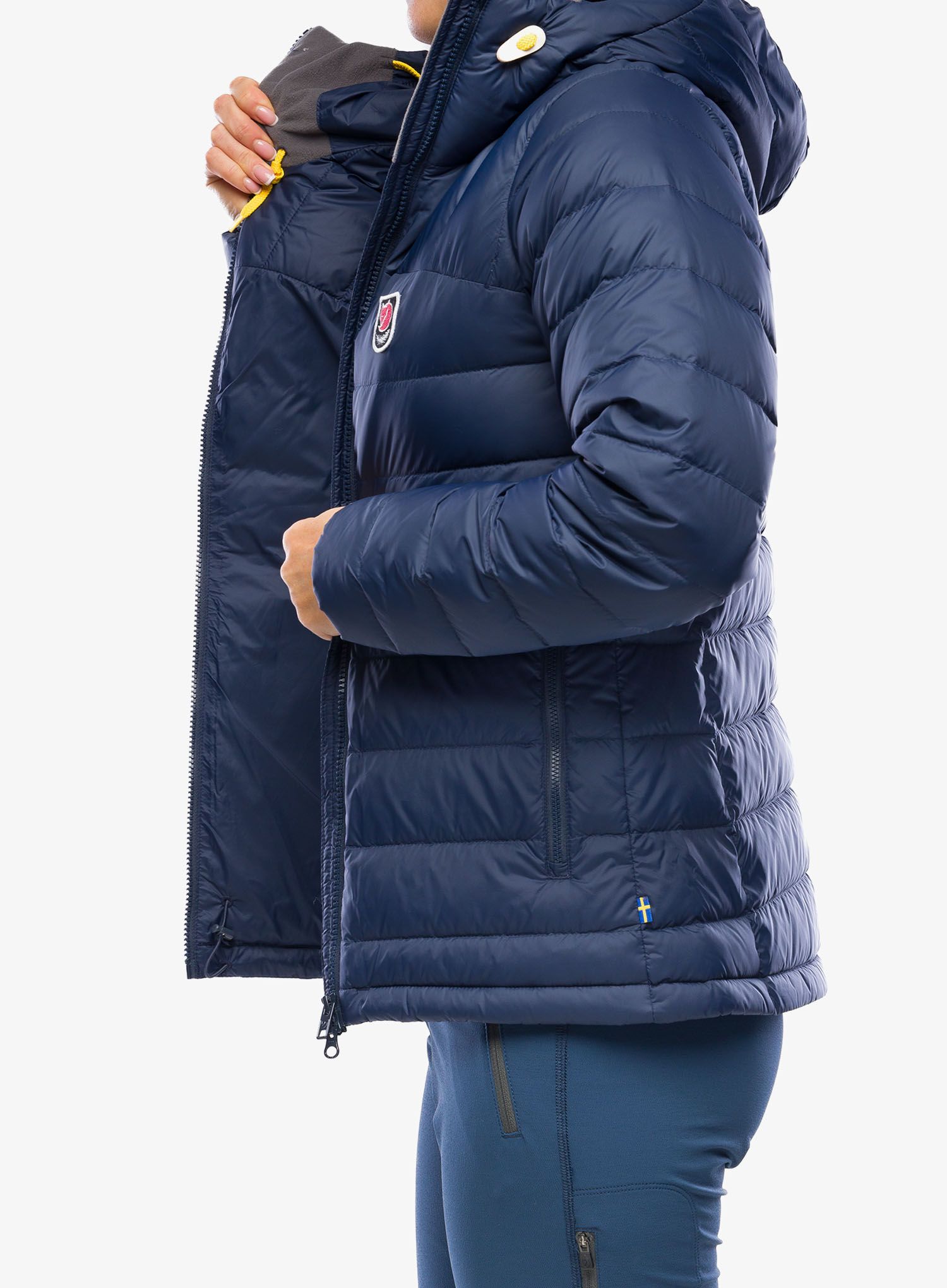 Ženska jakna Fjallraven Expedition Pack Down Hoodie - navy