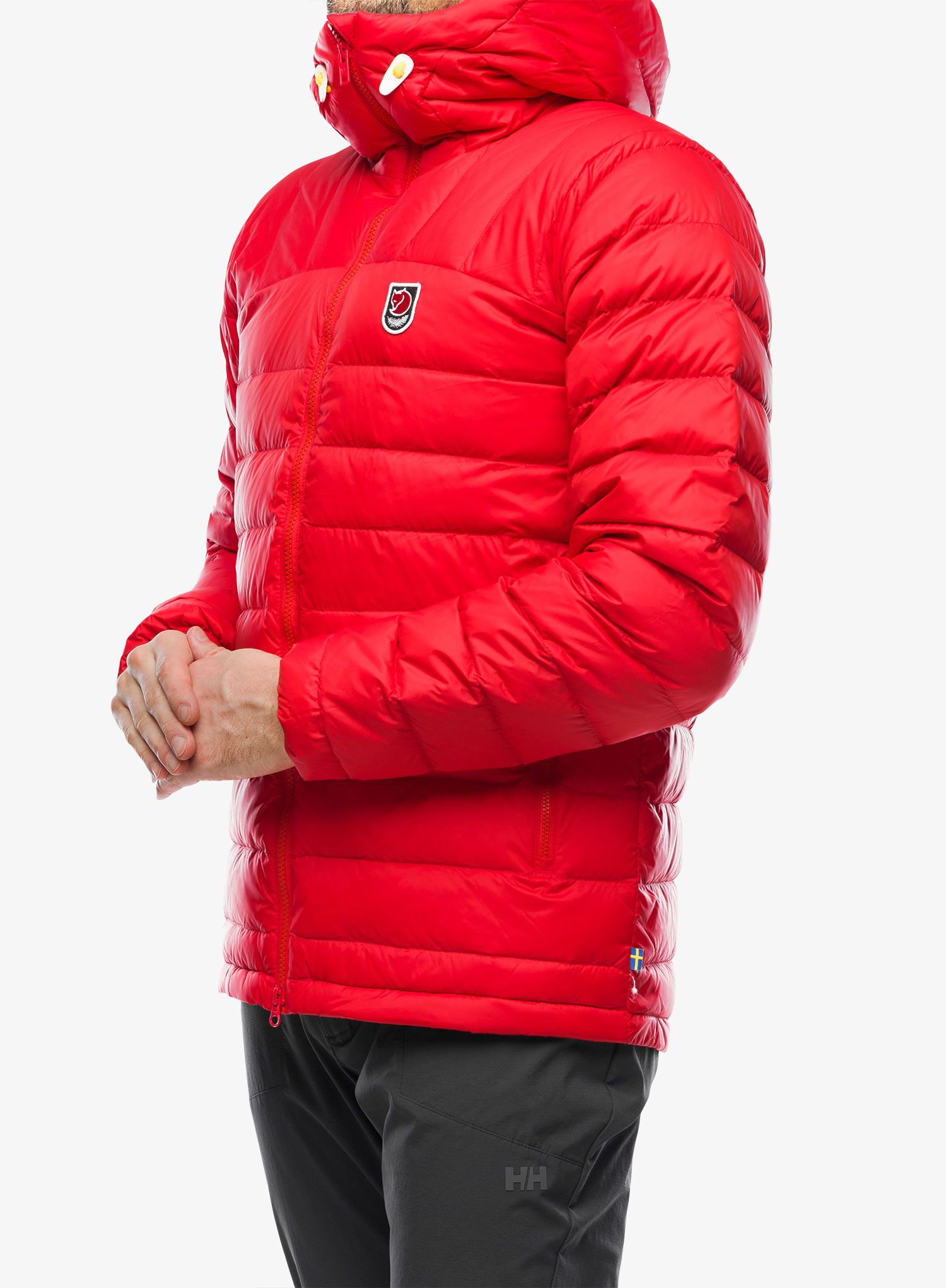 Puhovka Fjallraven Expedition Pack Down Hoodie - true red