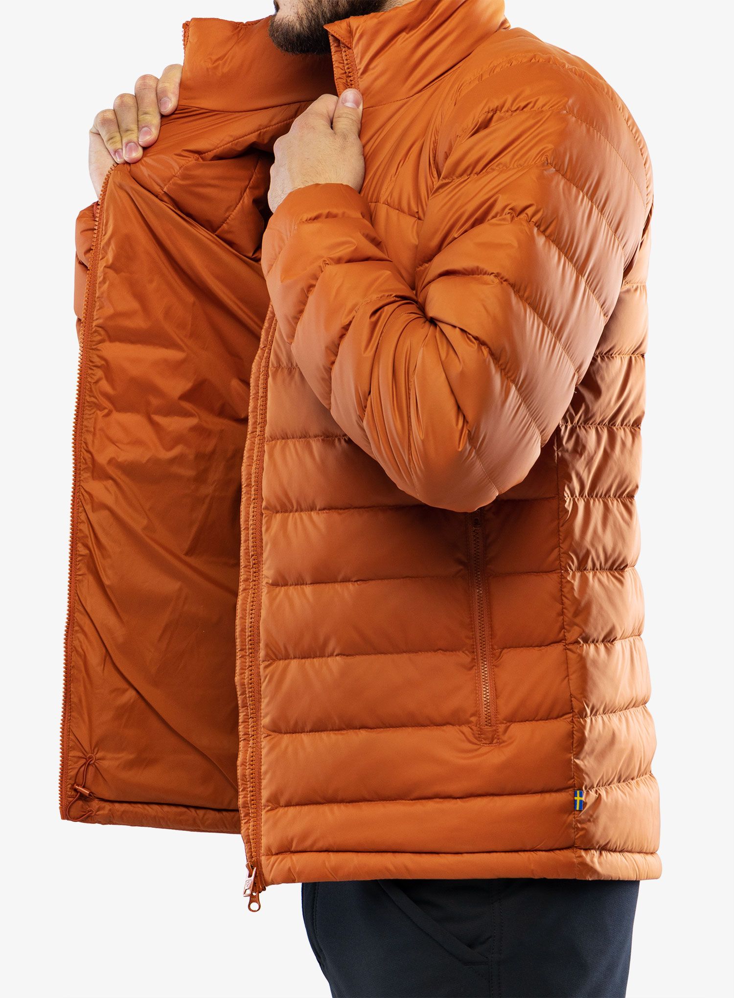 Moška jakna Fjallraven Expedition Pack Down Jacket - terracotta brown