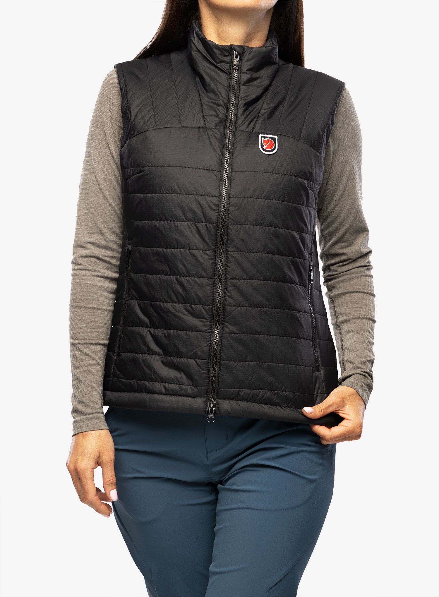 Ženski brezrokavnik Fjallraven Expedition X-Lätt Vest - black