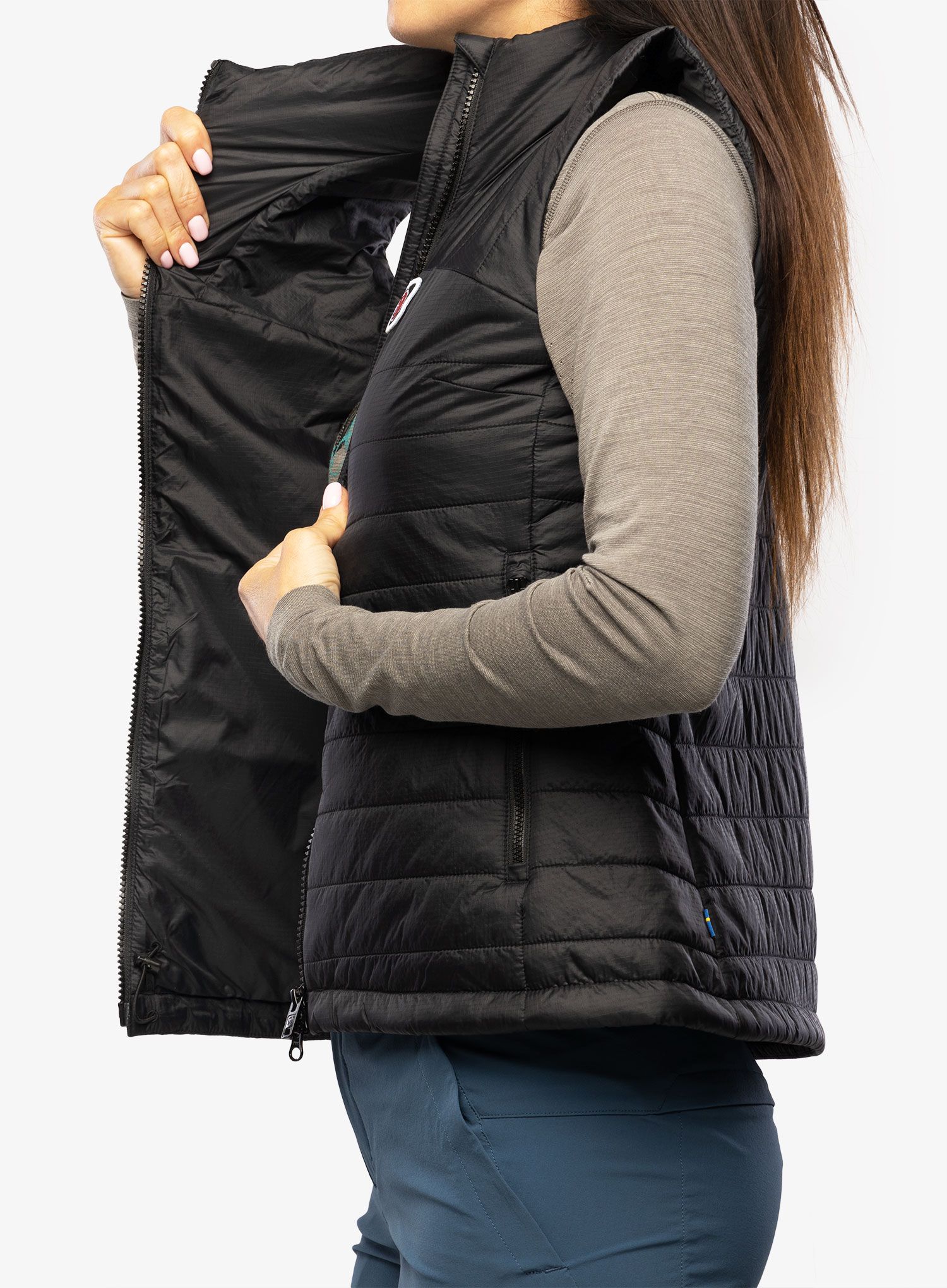 Ženski brezrokavnik Fjallraven Expedition X-Lätt Vest - black