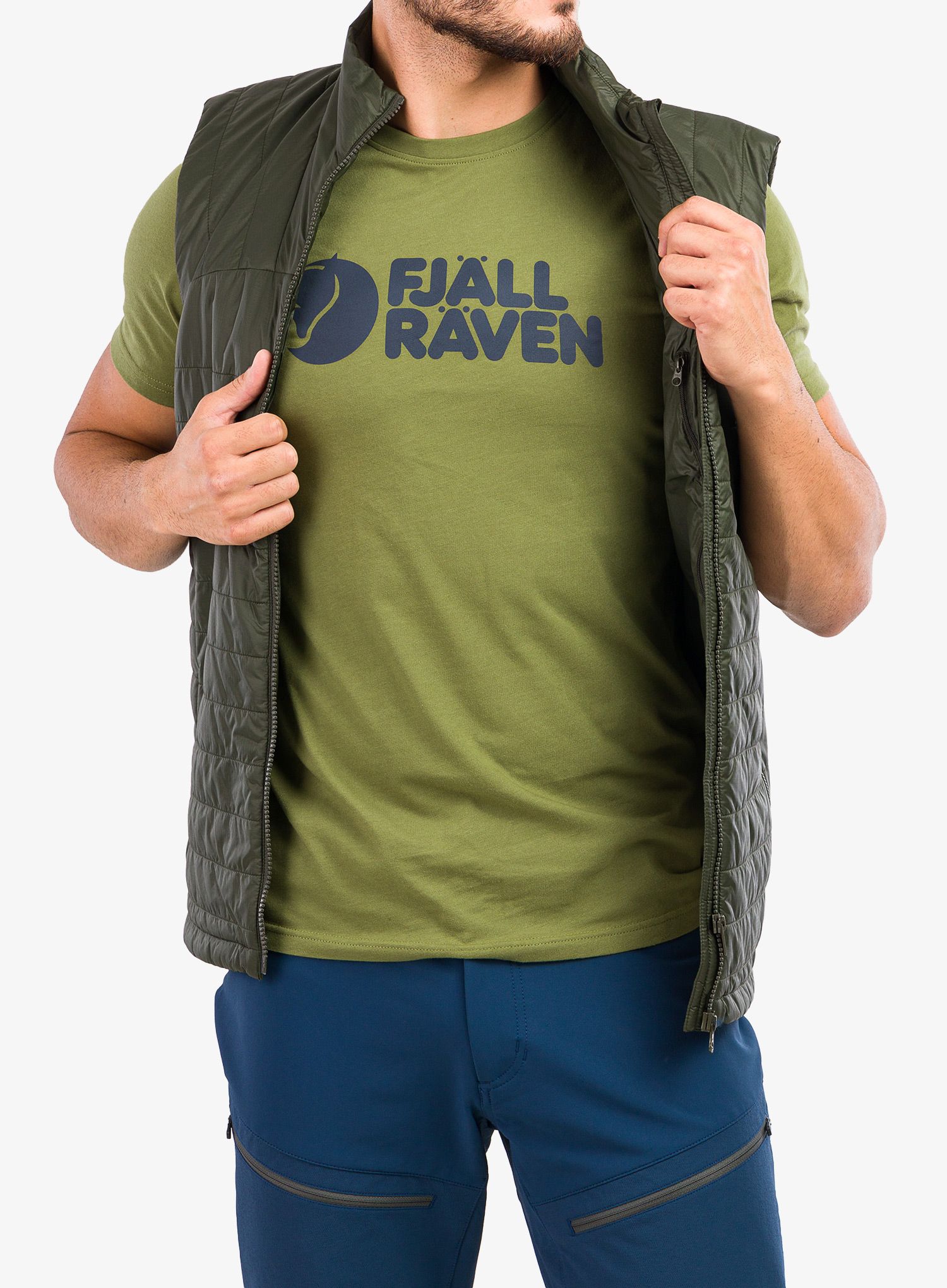 Moški brezrokavnik Fjallraven Expedition X-Lätt Vest - deep forest