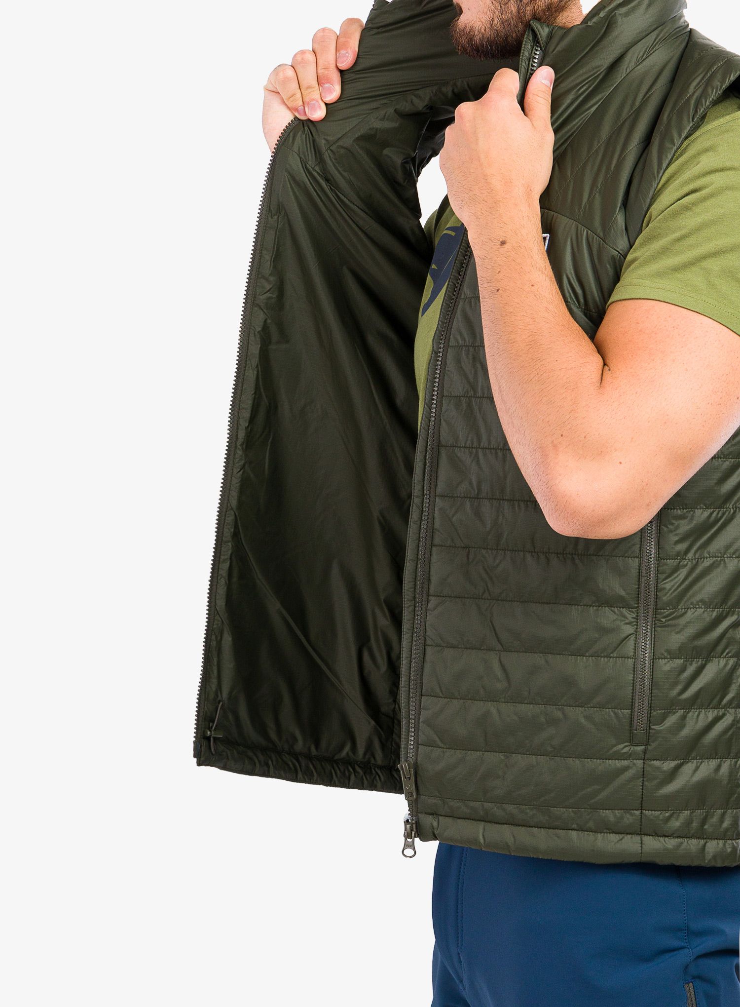 Moški brezrokavnik Fjallraven Expedition X-Lätt Vest - deep forest