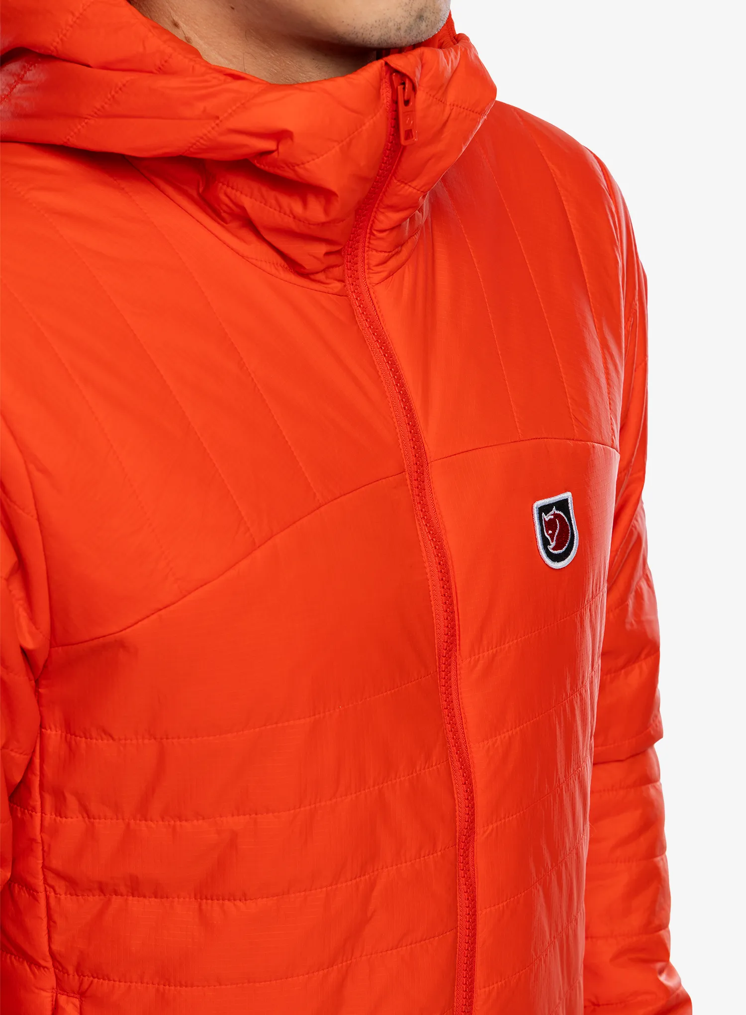 Sintetična jakna Fjallraven Expedition X-latt Hoodie - flame orange
