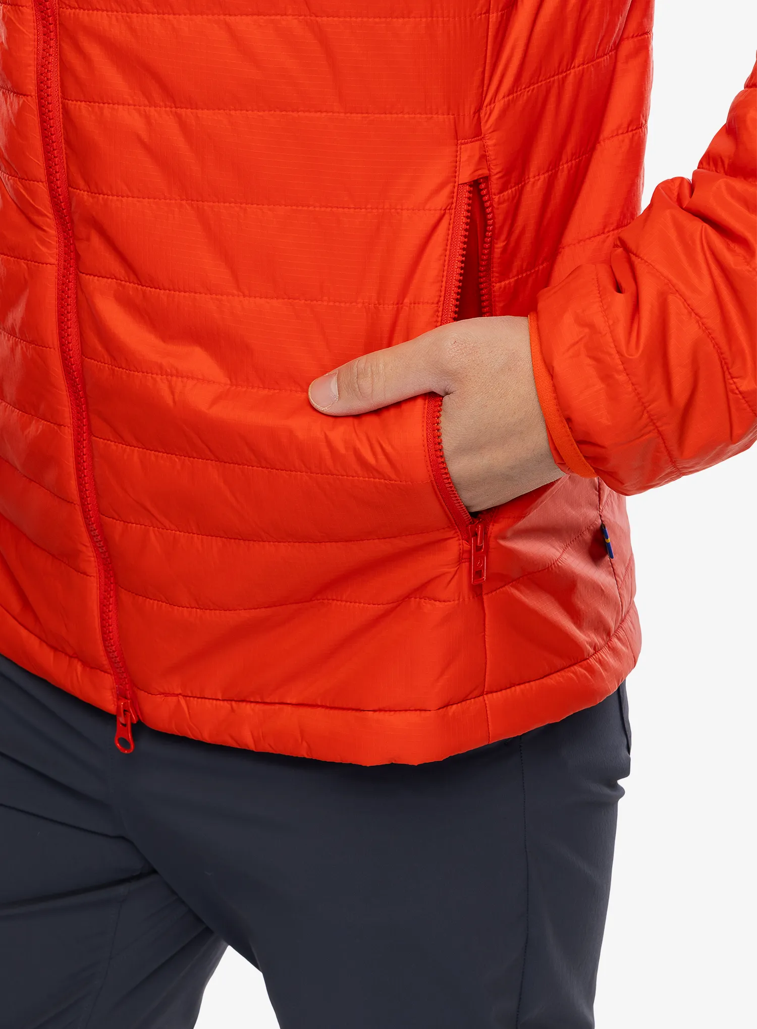 Sintetična jakna Fjallraven Expedition X-latt Hoodie - flame orange