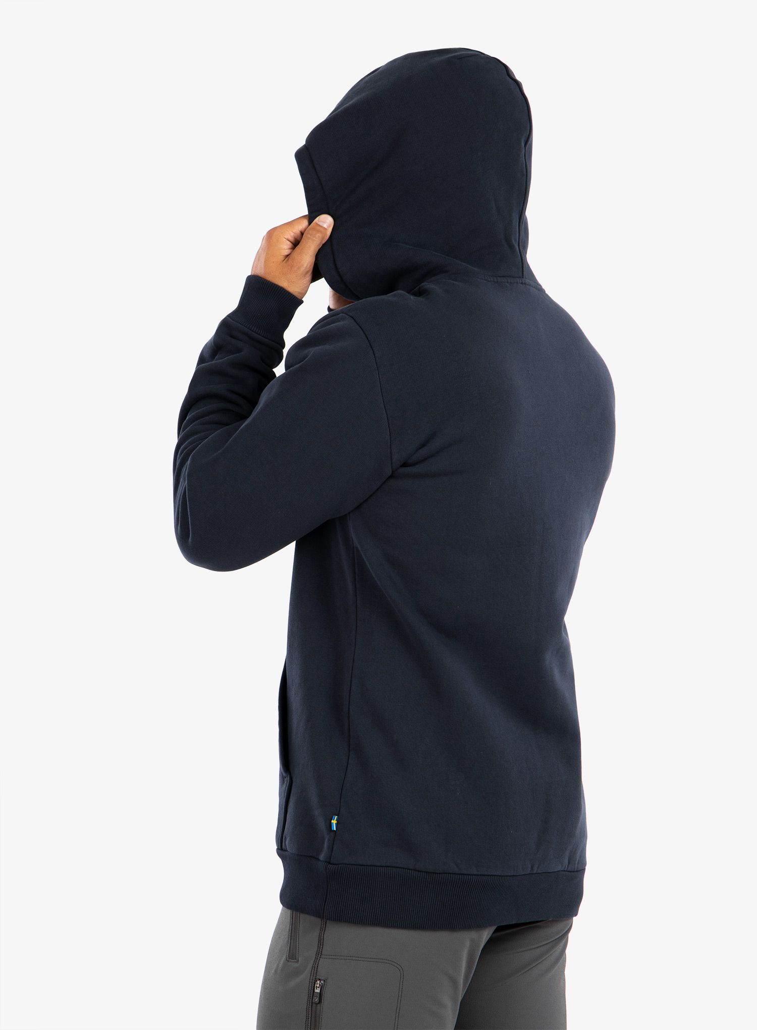 Jopica s kapuco Fjallraven Logo Hoodie - dark navy