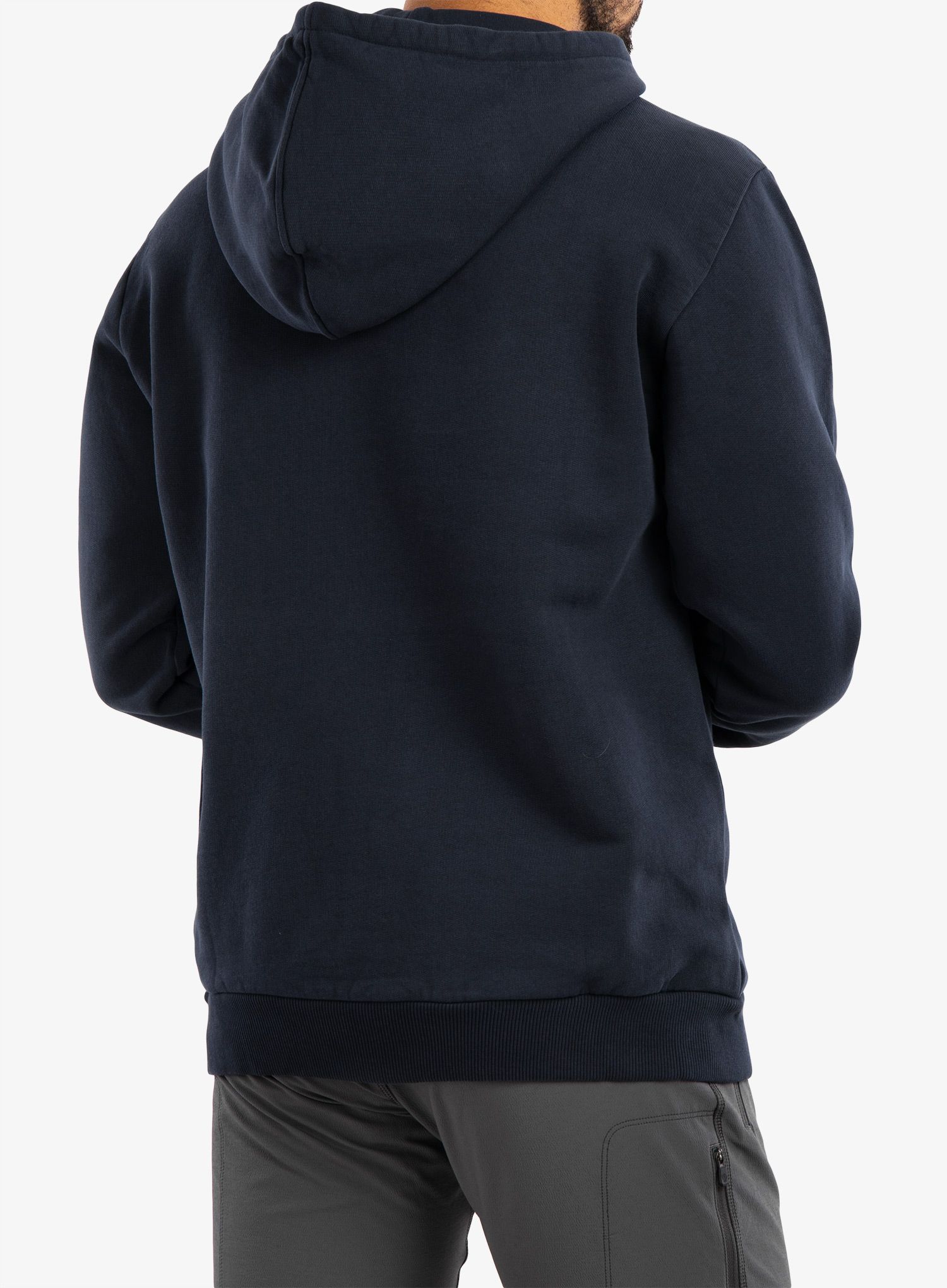 Jopica s kapuco Fjallraven Logo Hoodie - dark navy