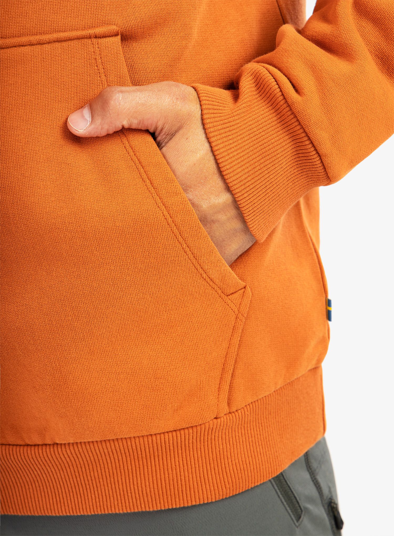 Jopica s kapuco Fjallraven Fjällräven Logo Hoodie - terracotta brown