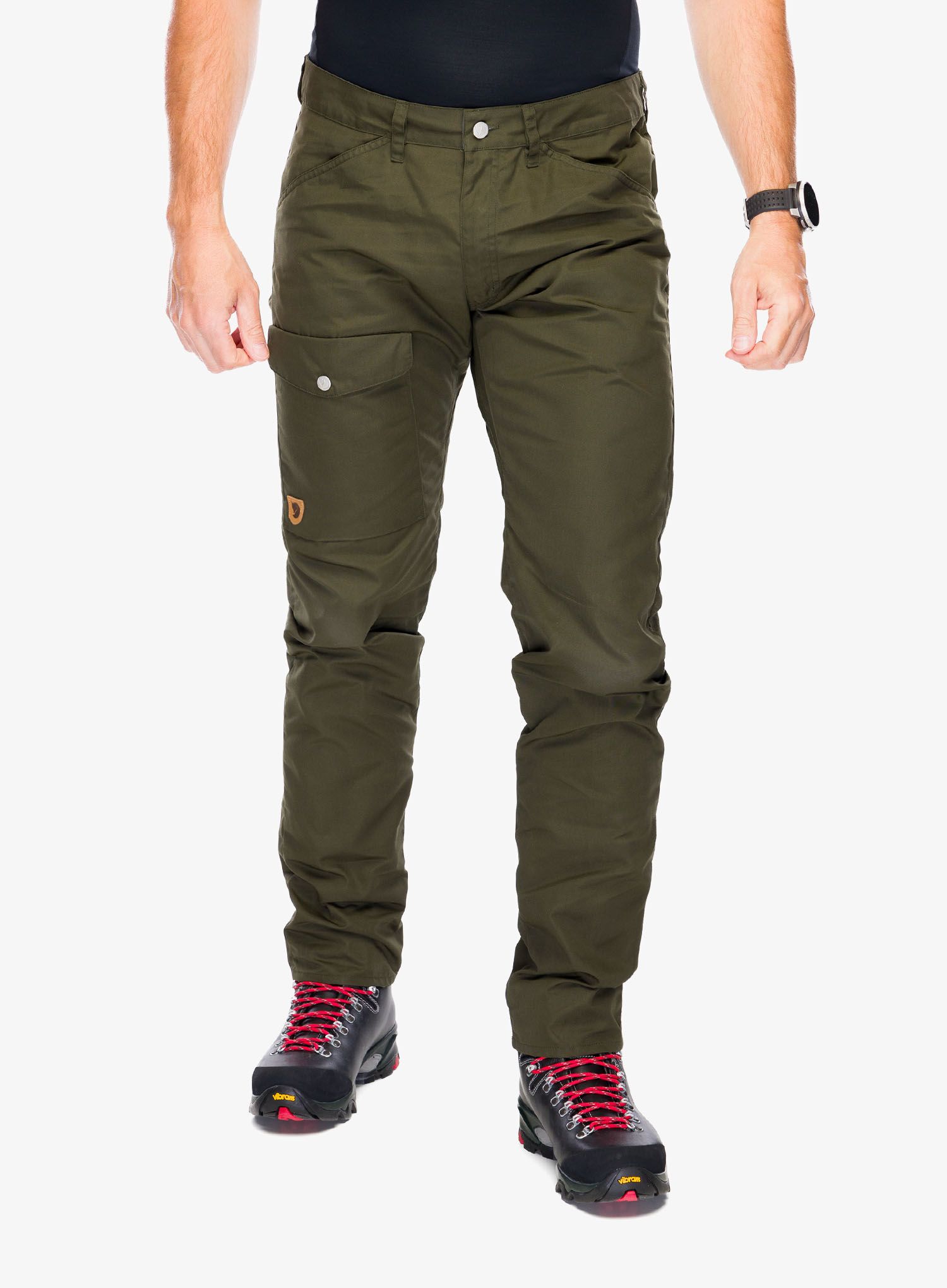 Pohodniške hlače Fjallraven Greenland Jeans Long - deep forest