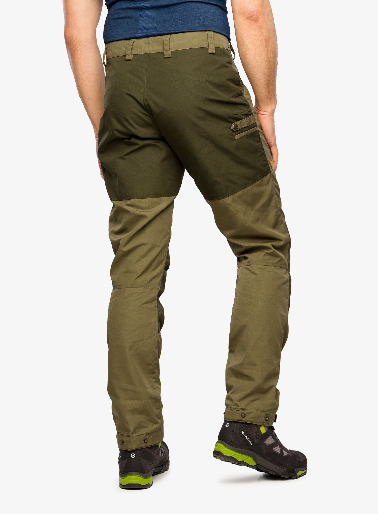 Pohodniške hlače Fjallraven Greenland Trail Trousers - laurel green/deep forest