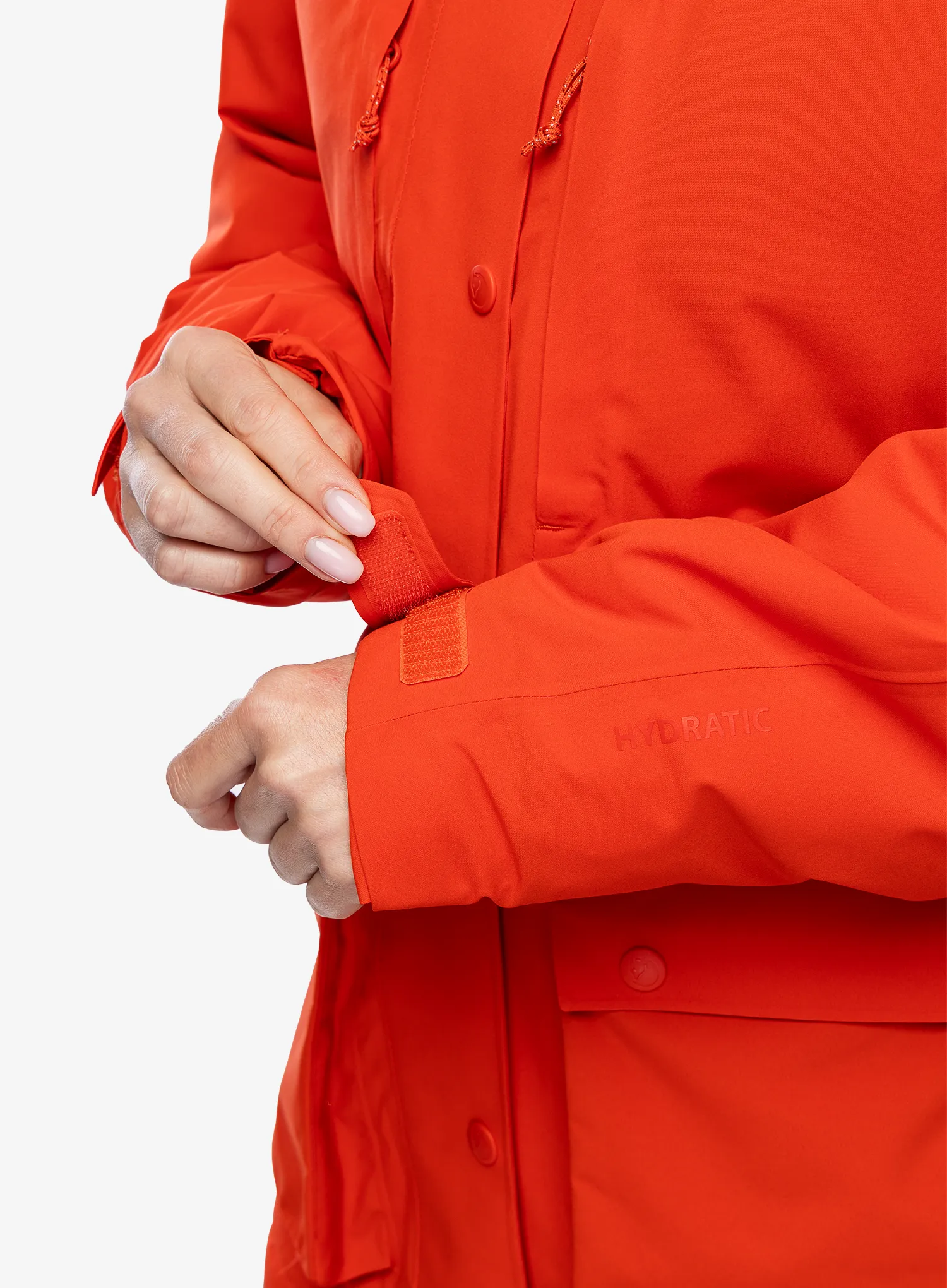 Ženska zimska jakna Fjallraven HC Hydratic Padded Jacket - flame orange