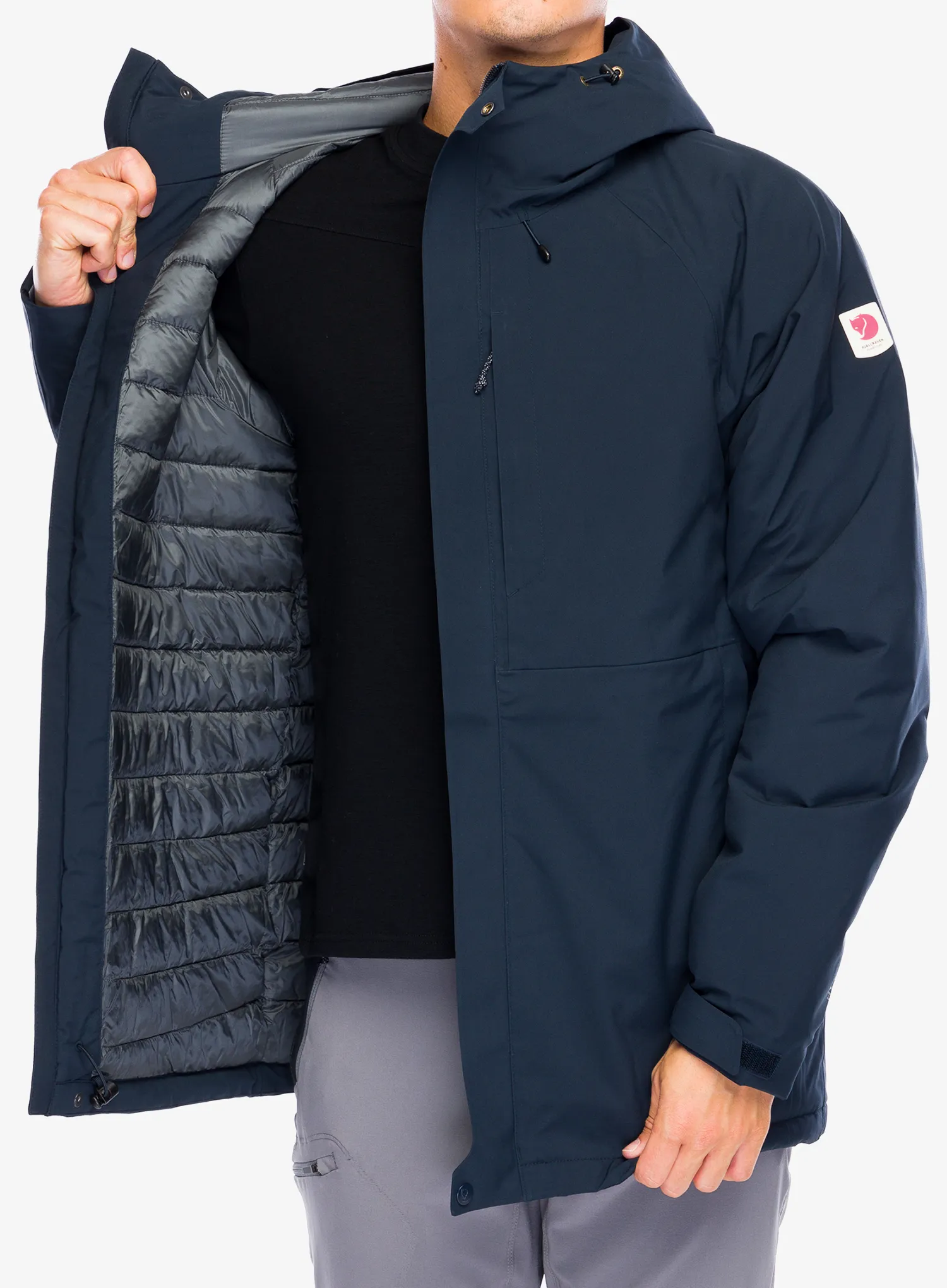 Sintetična jakna Fjallraven HC Hydratic Padded Trail Jkt - dark navy