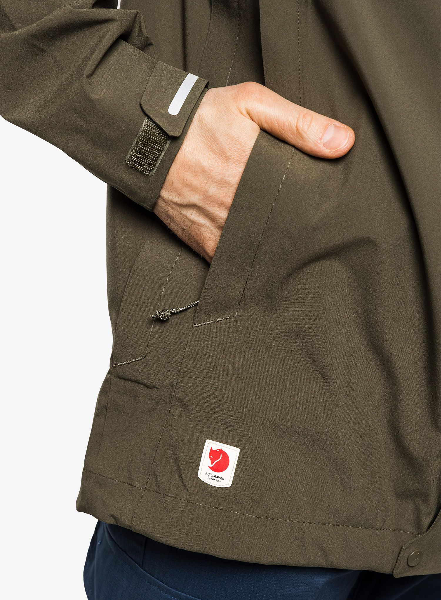 Nepremočljiva jakna Fjallraven HC Hydratic Trail Jacket - laurel green