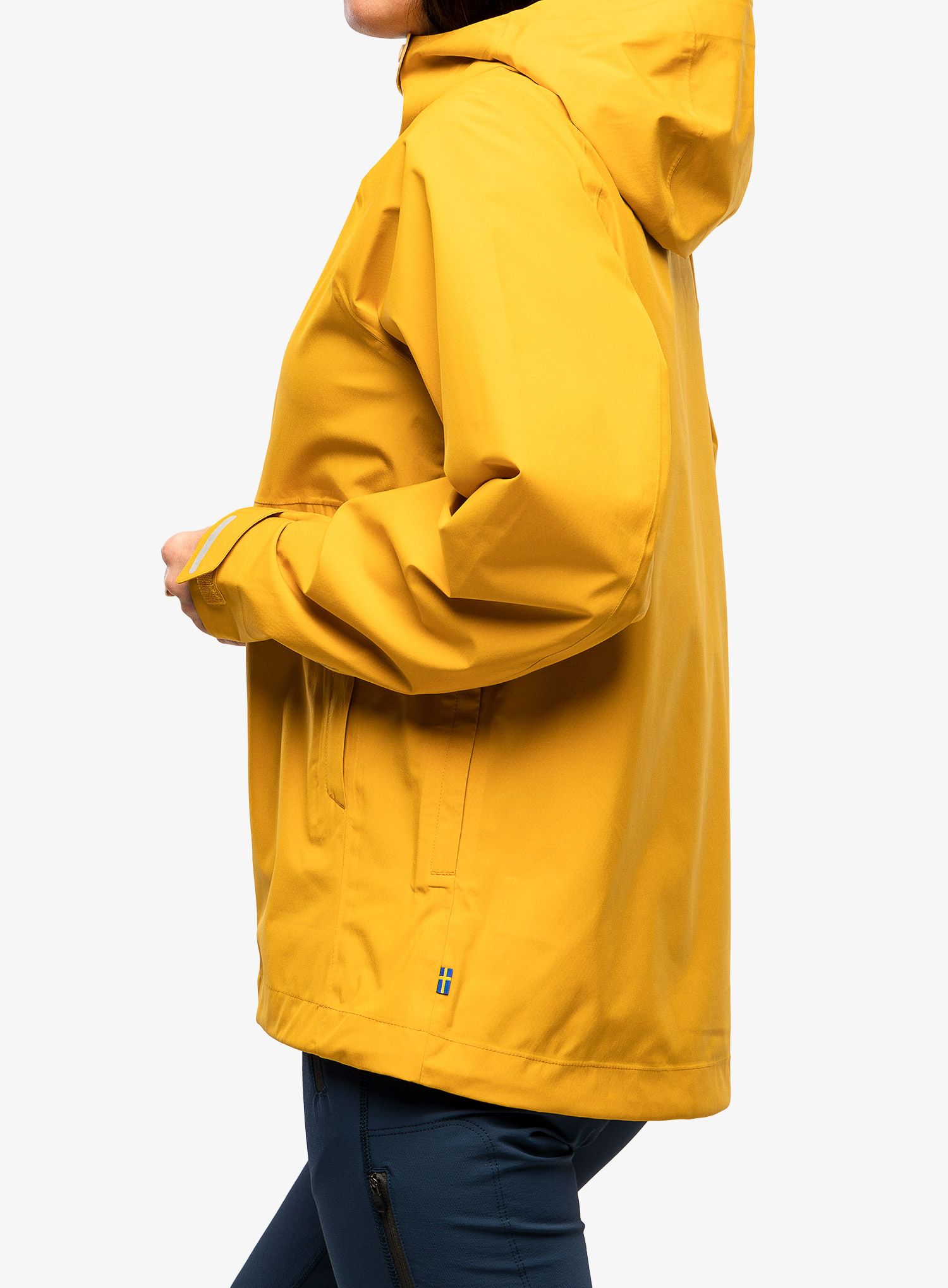 Ženska nepremočljiva jakna Fjallraven HC Hydratic Trail Jacket - mustard yellow