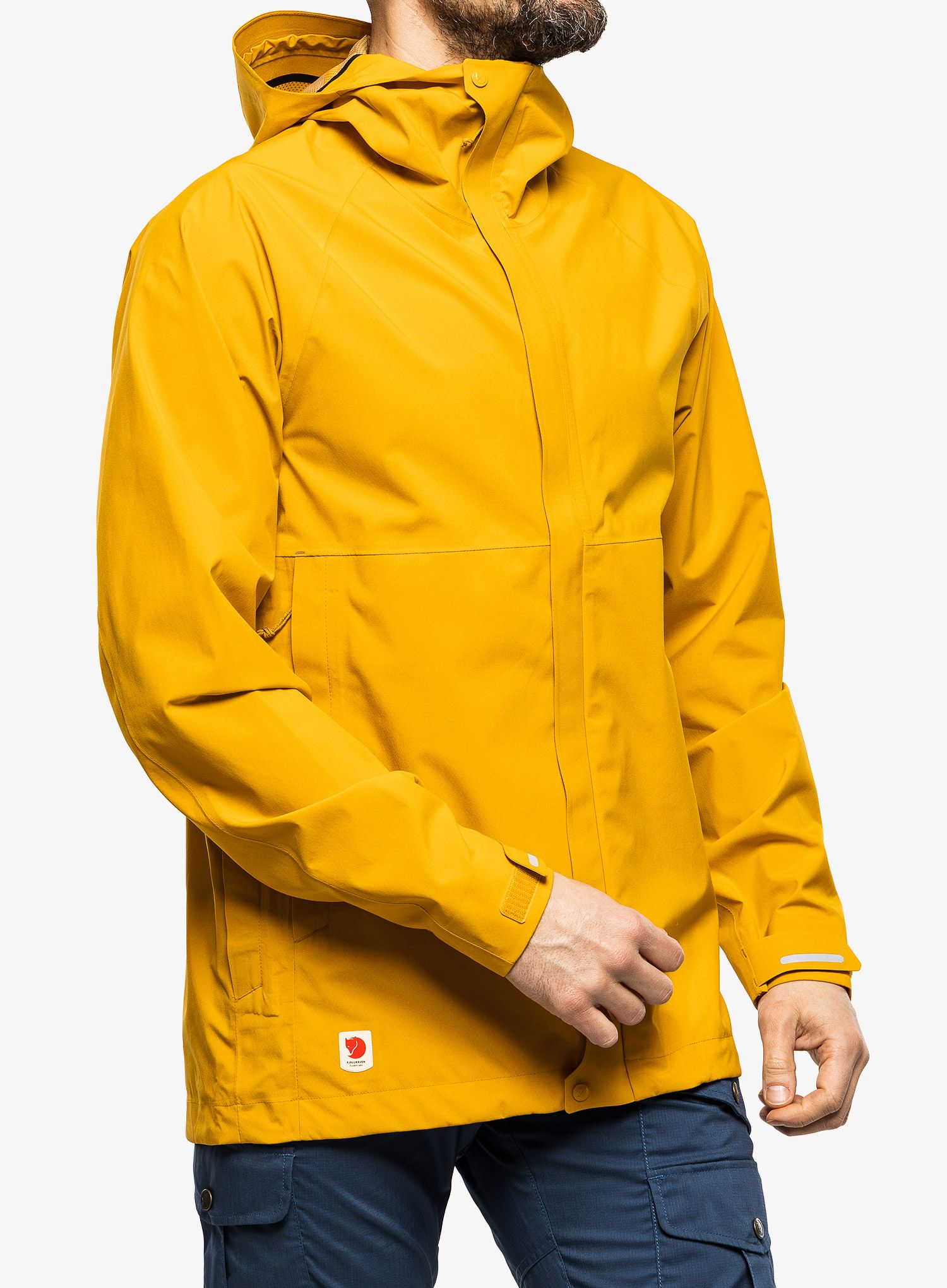Nepremočljiva jakna Fjallraven HC Hydratic Trail Jacket - mustard yellow