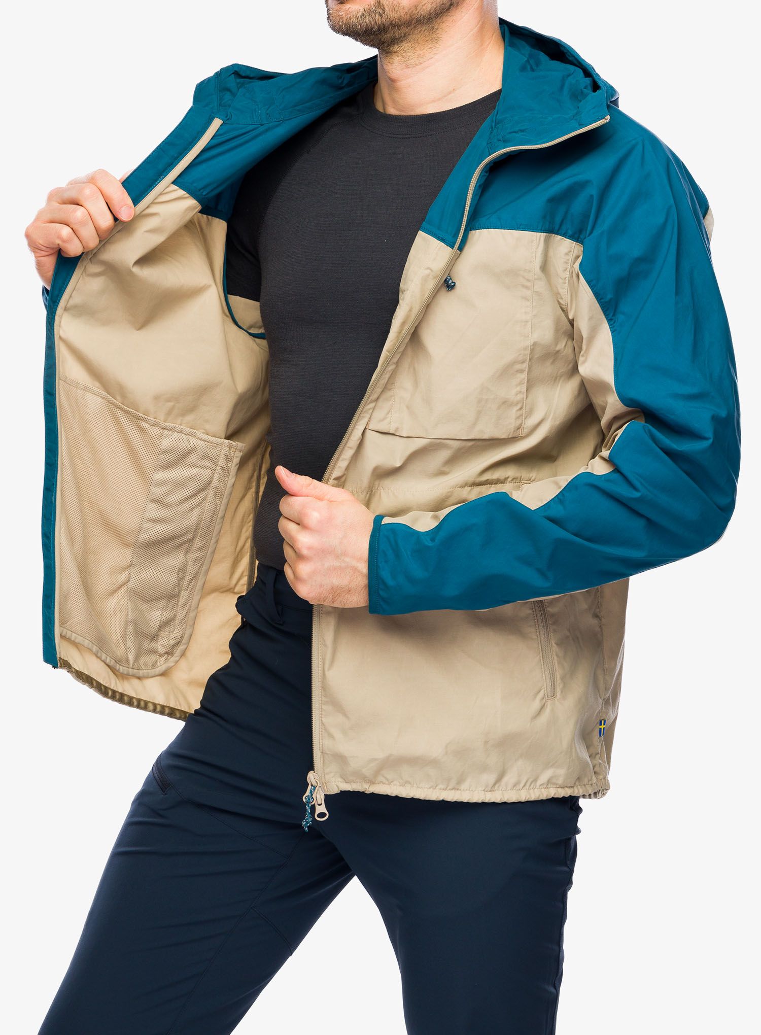 Jakna Fjallraven High Coast Wind Jacket M - fossil/deep sea