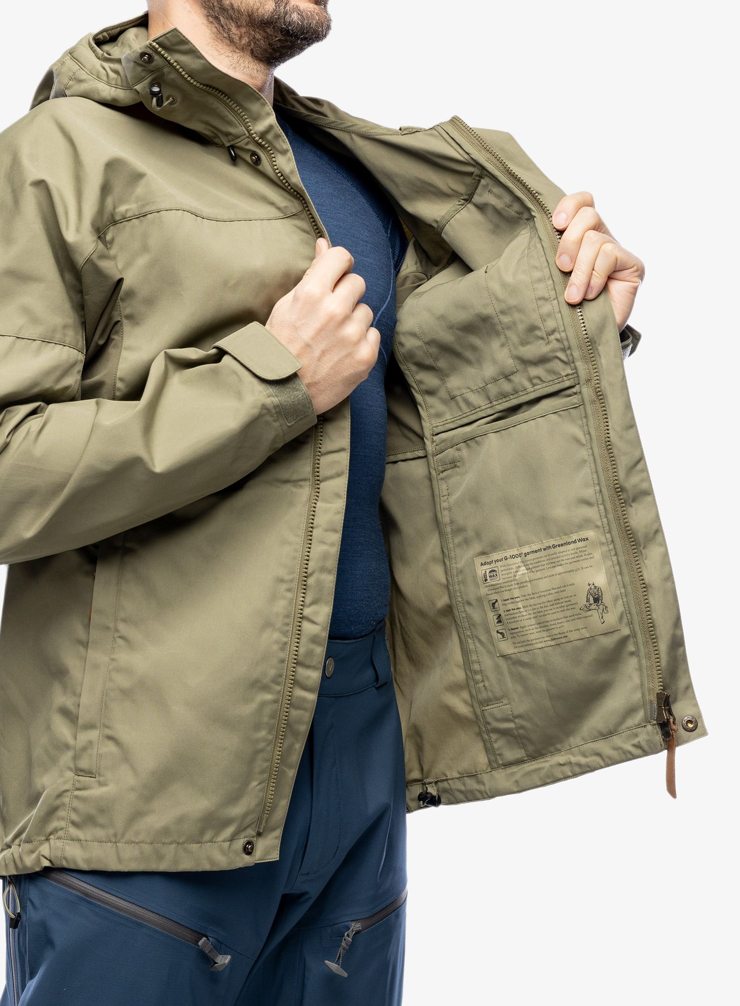 Jakna Fjallraven Kaipak Jacket - green/laurel green