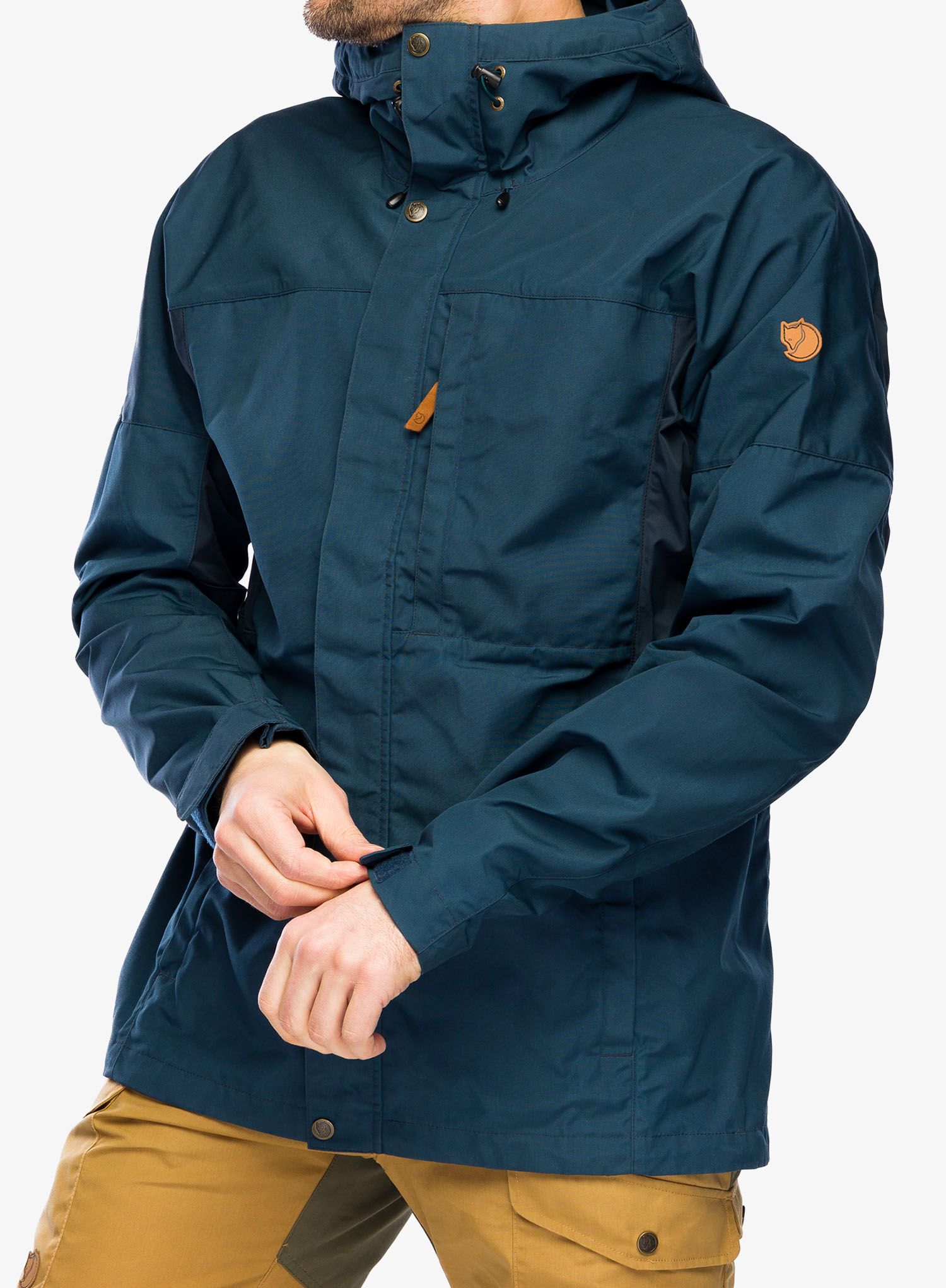 Jakna Fjallraven Kaipak Jacket - mountain blue/dark navy