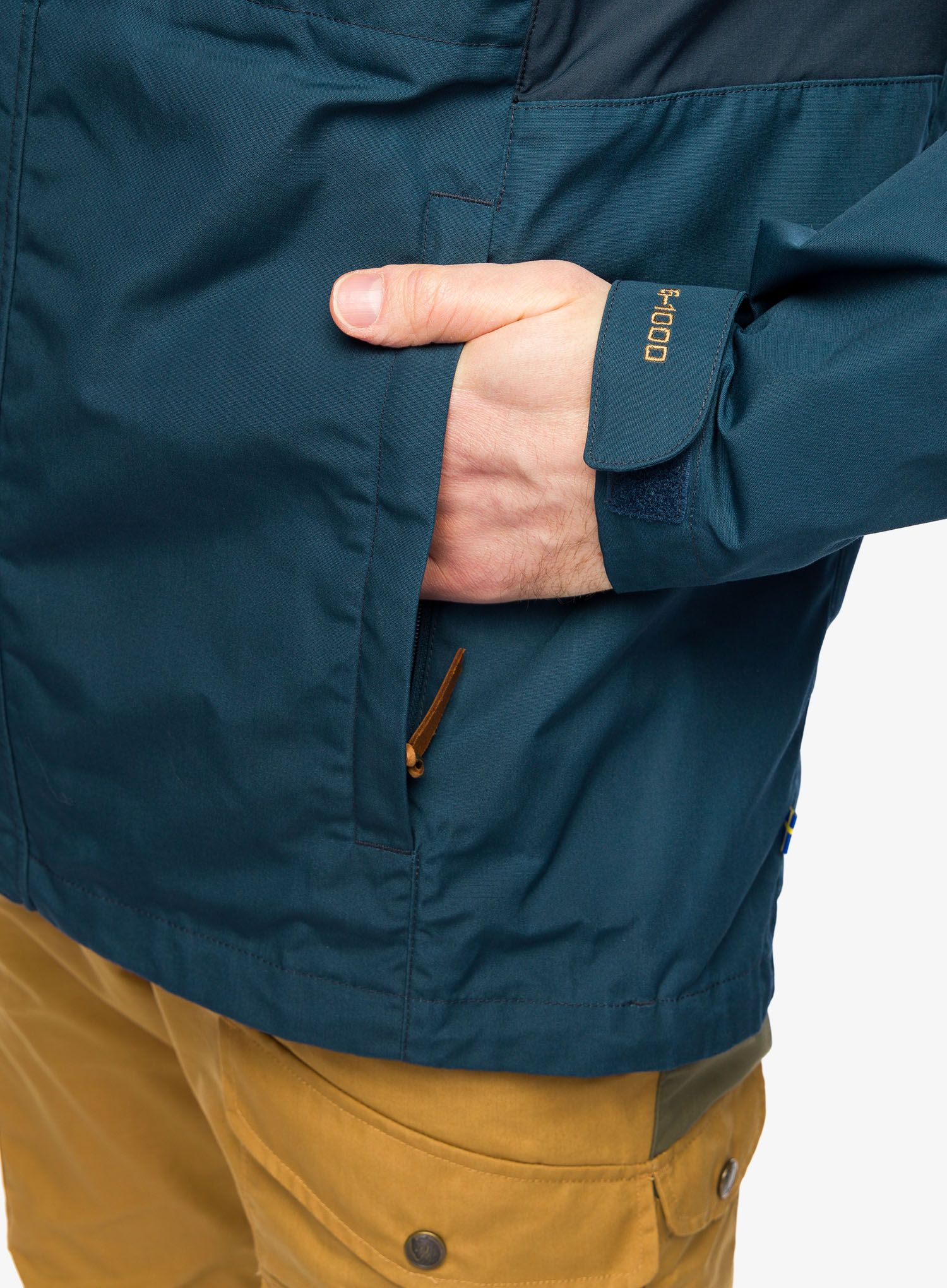 Jakna Fjallraven Kaipak Jacket - mountain blue/dark navy