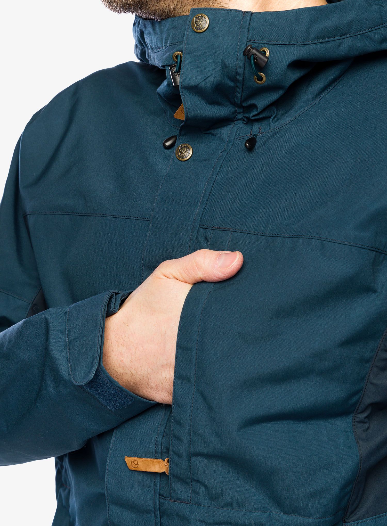Jakna Fjallraven Kaipak Jacket - mountain blue/dark navy