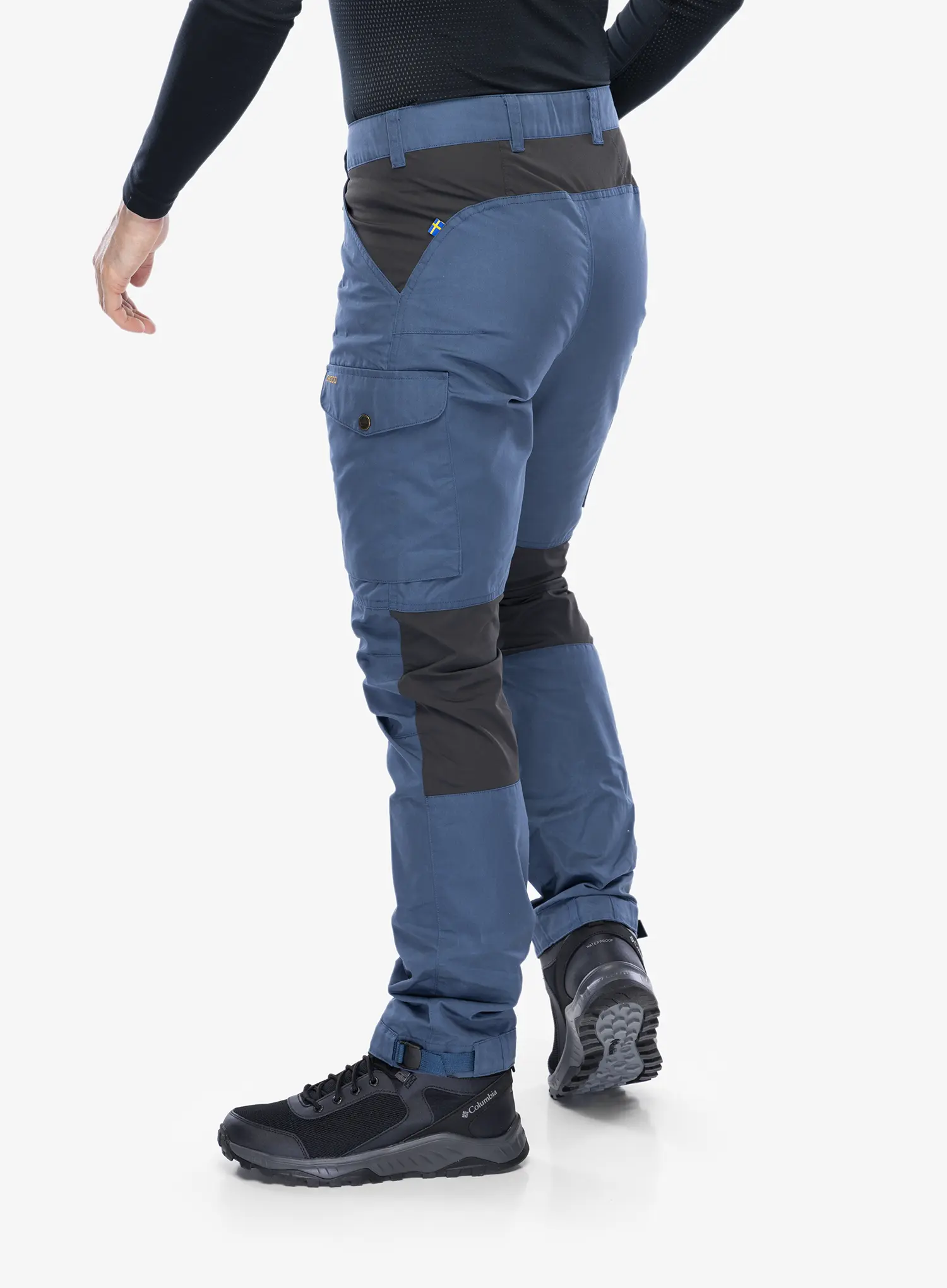 Pohodniške hlače Fjallraven Kaipak Trousers - uncle blue/grey