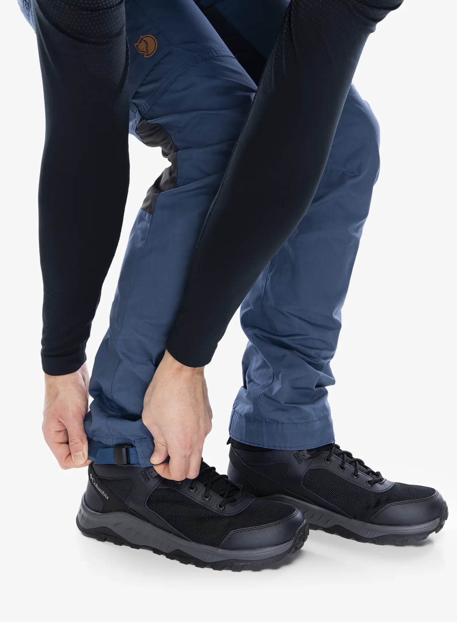 Pohodniške hlače Fjallraven Kaipak Trousers - uncle blue/grey