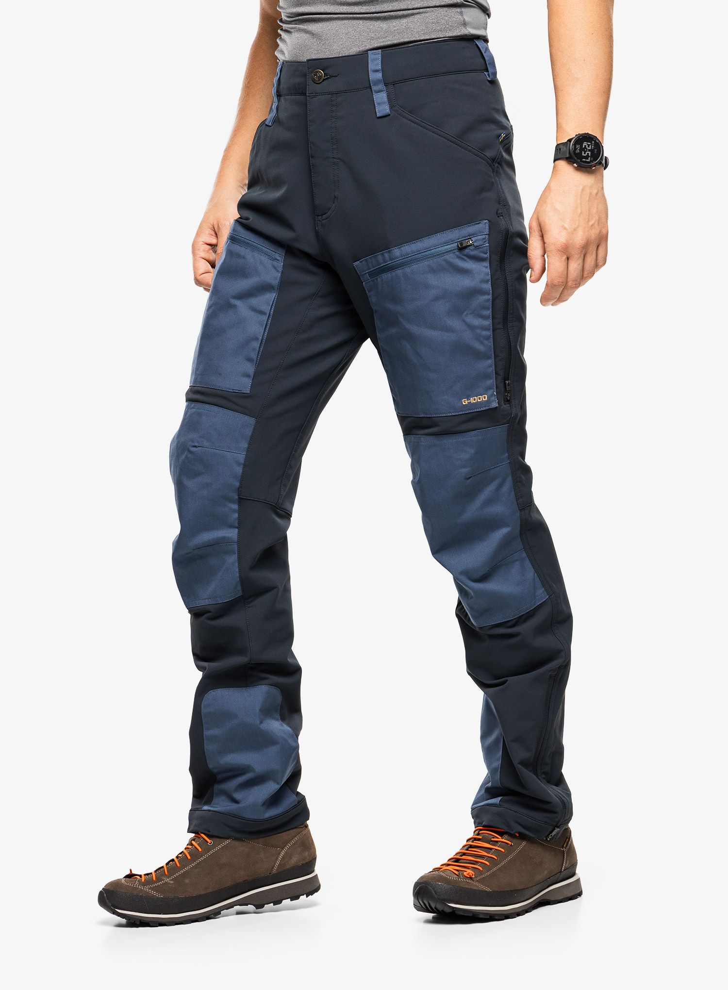 Pohodne hlače Fjallraven Keb Agile Winter Trousers - dark navy/indigo blue