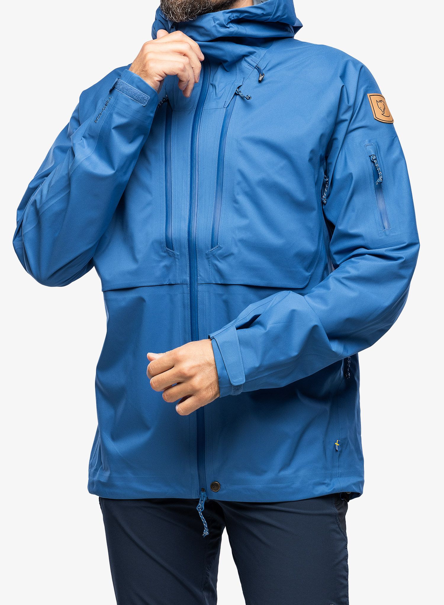 Jakna Fjallraven Keb Eco-Shell Jacket - alpine blue